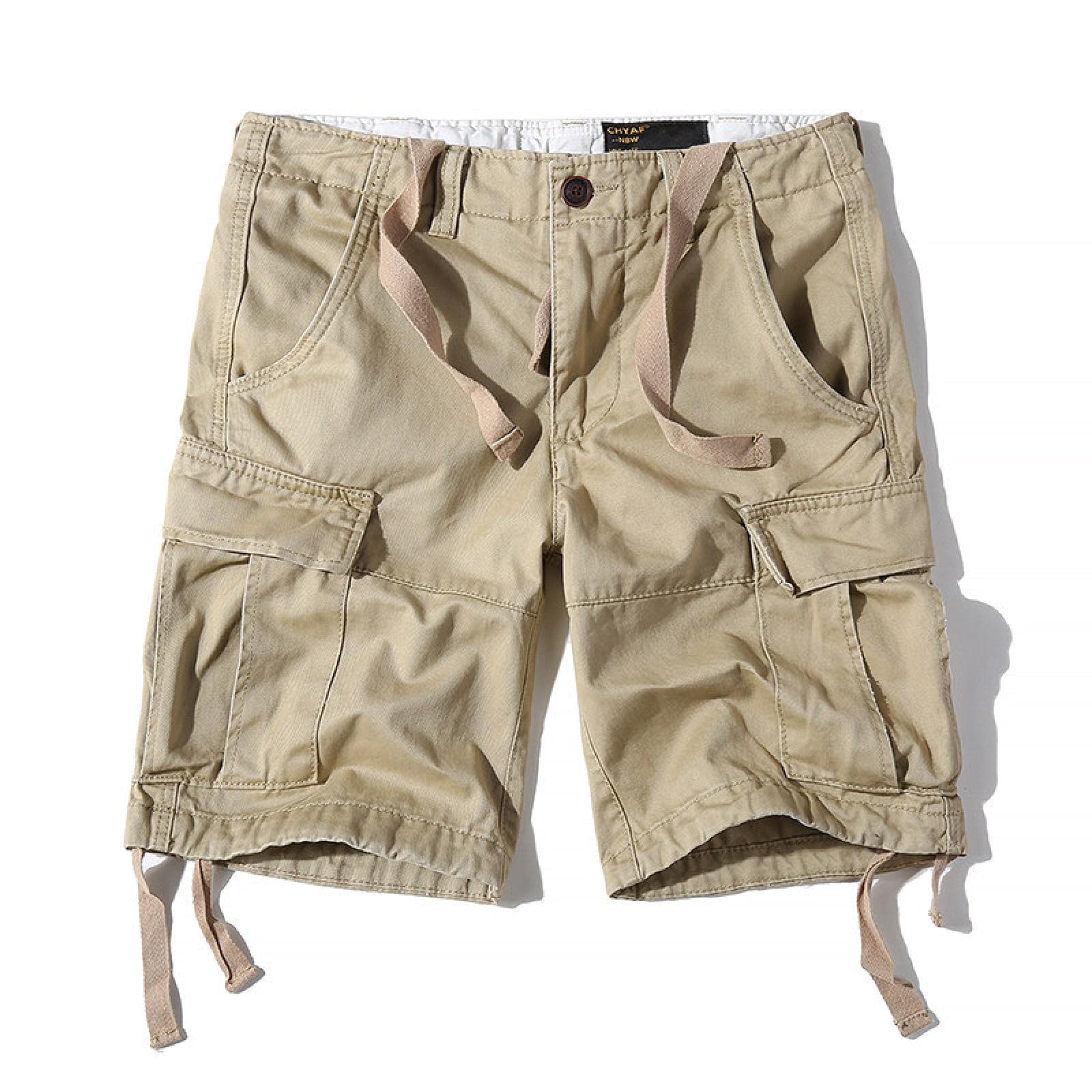 Pantalones Cortos Pantalones Cortos De Camuflaje De Verano para Hombre Pantalones Rectos De Carga Sueltos De Algodón