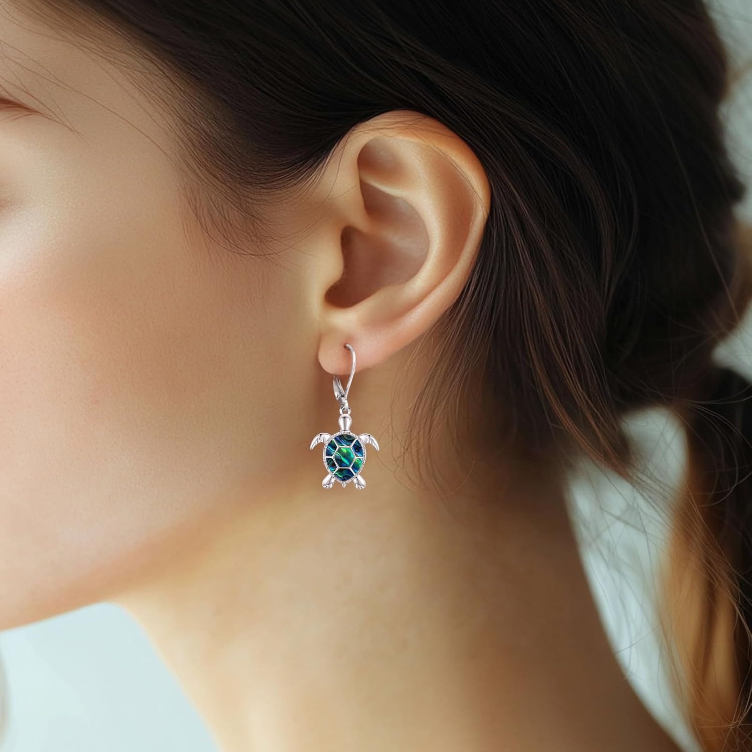 Tree of Life/Cat/Turtle/Butterfly/Flower/Celtic/Turquoise/Moonstone Dangle Earrings for Women Sterling Silver Cute Animals Drop Earrings Jewelry Gifts