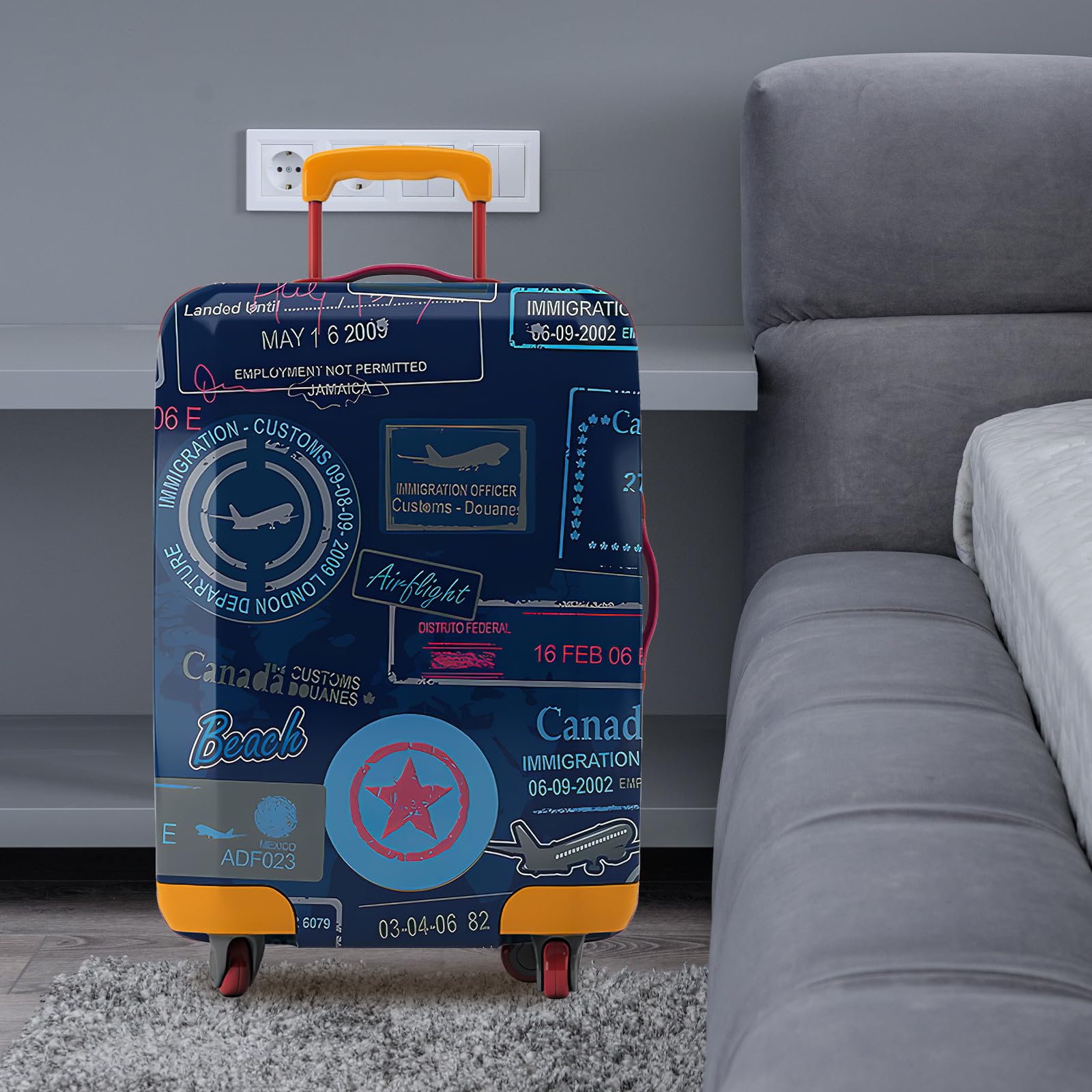 MAGICLULU Funda Protectora para Maletas de Viaje Diseño Elástico y Plegable de Poliéster Resistente para Proteger Equipaje Durante Viajes y Uso Diario