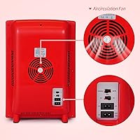 Vista 5 de RYFT Incubadoras para incubar huevos, incubadora portátil de laboratorio científico de reptiles de 25 L con calefacción y enfriamiento de 41.0 Rojo