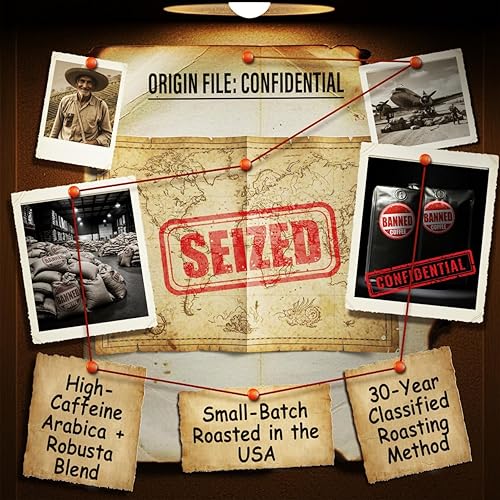 Miniatura 3 de Banned Coffee  El café más fuerte del mundo  Contenido de cafeína súper fuerte  Nuestro mejor café sabor tostado oscuro medio