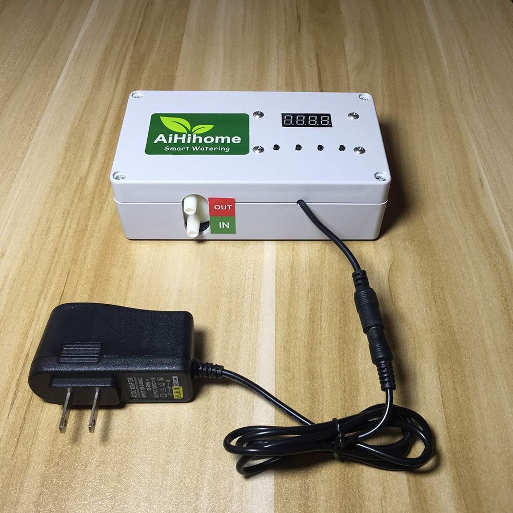 AiHihome Automatic Watering System Indoor Plant Auto Watering - By DIY Timer Irrigation Controller Watering for Garden Flower Plant