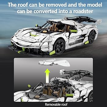 Amazon.com: CaDA Master Fantasma Sports Car Building Set, C61048W