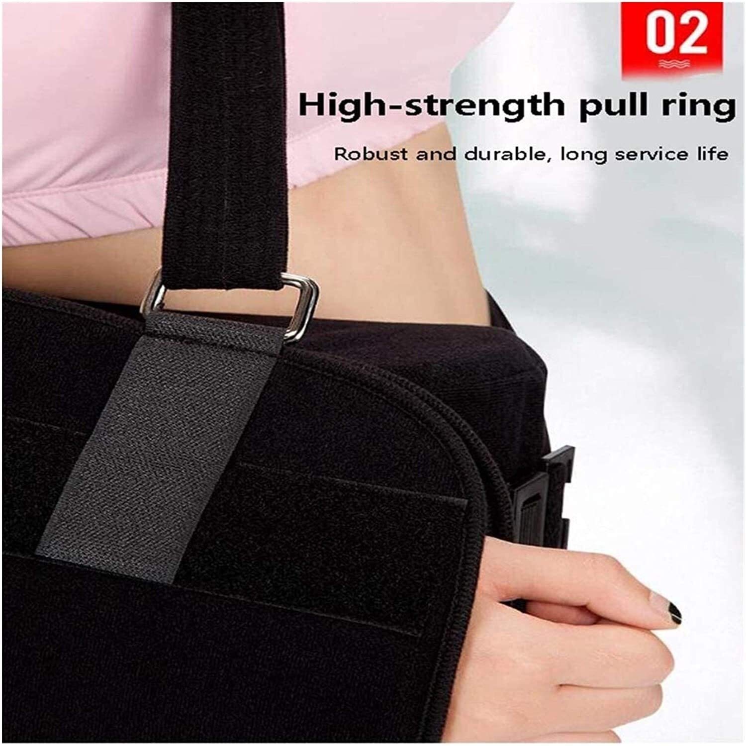 Soportes para Brazos, Coderas con Almohada y Bola Inmovilizador de Hombro Rotor Cuff Sling Inmovilizador Brace para dislocación o subluxación de Hombro