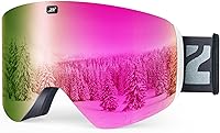 Vista 17 de ZIONOR X11 Ski Goggles Magnetic Cylindrical Snowboard Snow Goggles for Men Women