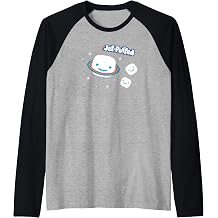 Jet-Puffed Marshmallow Galaxy Rainbow Planet Cute Logo Raglan Baseball Tee