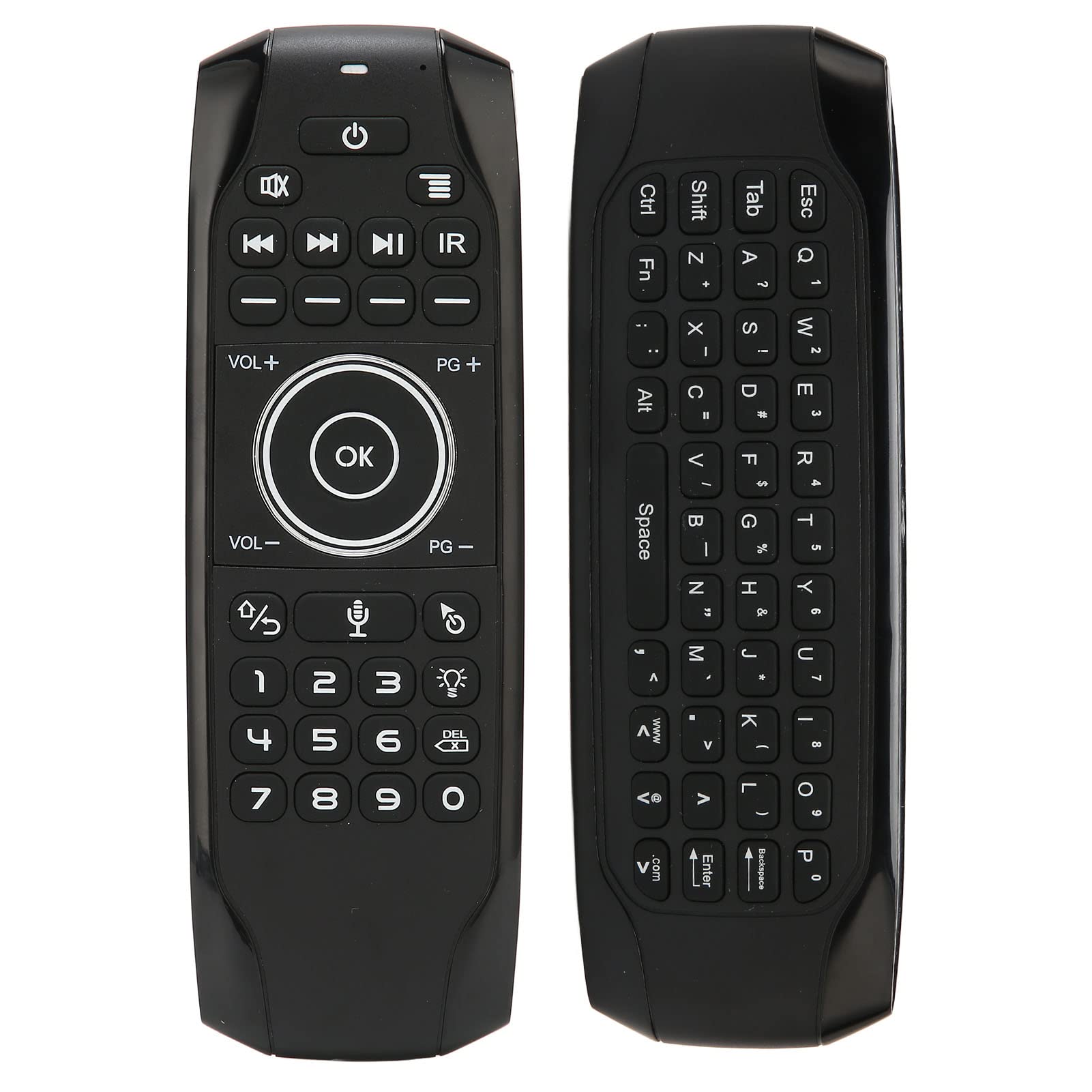 Kabellose Air Mouse Fernbedienung mit beleuchteter Tastatur | 2 4G Sprachfernbedienung Projektor TV Box PC Smart TV 6 Achsen Gyro Sensor 77 Tasten