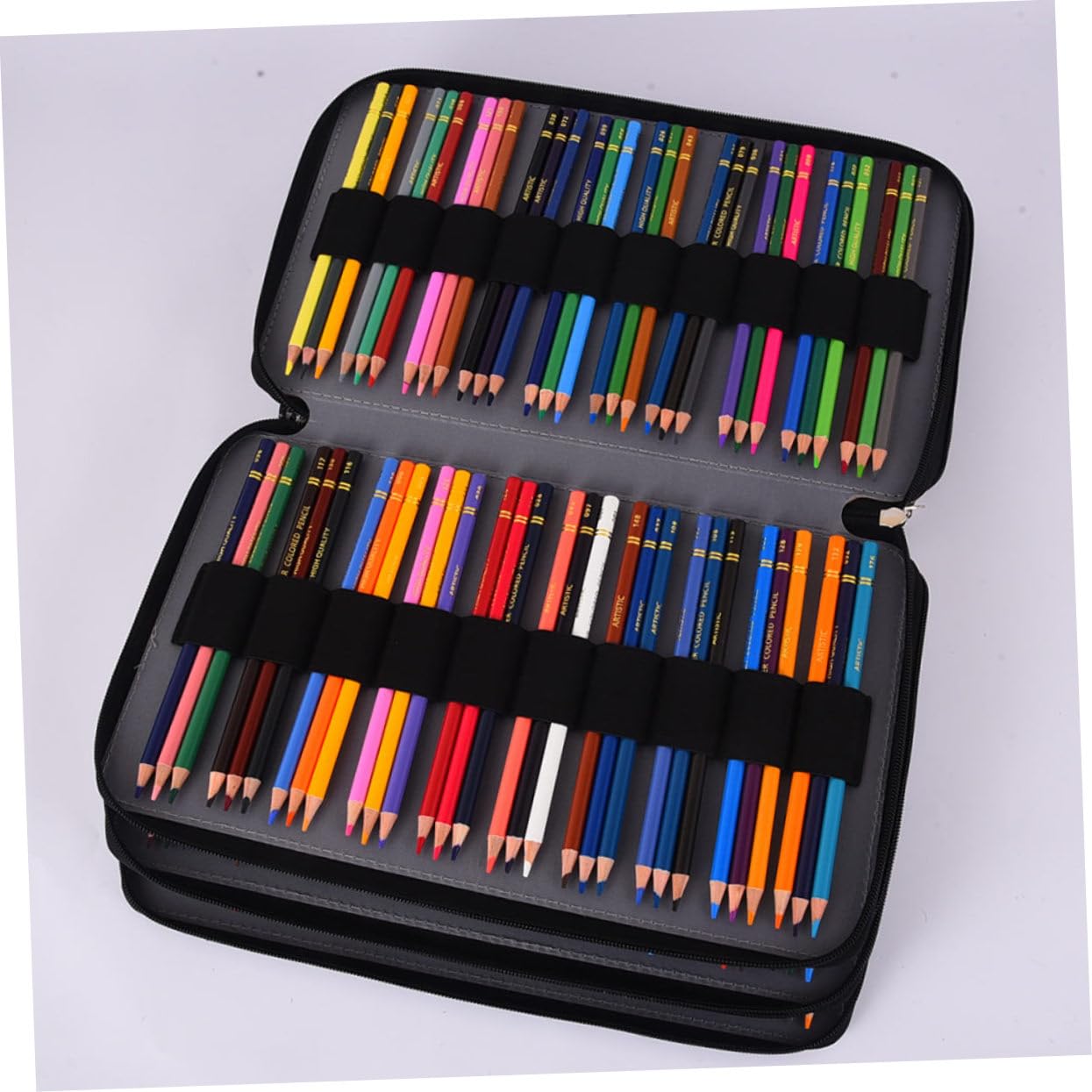 NUOBESTY 303trous Trousse à Crayons Capacité Multi-Couches Pochette De Rangement Pratique pour Fournitures Scolaires Et Stylo