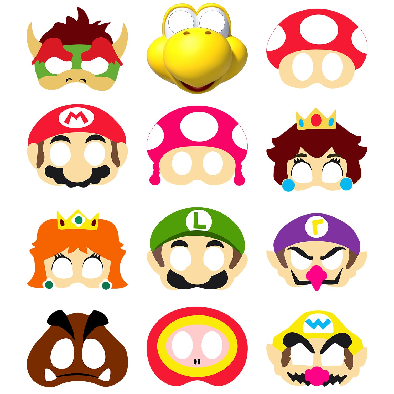 ZYOZIQUE MARIO Theme Birthday Party Favors/Kid Theme Birthday Masks/Mario Masks Props Mario Theme Party Decorations Favor Supplies (12 PCS) (B0CHYFRXH3) Amazon Price History, Amazon Price Tracker