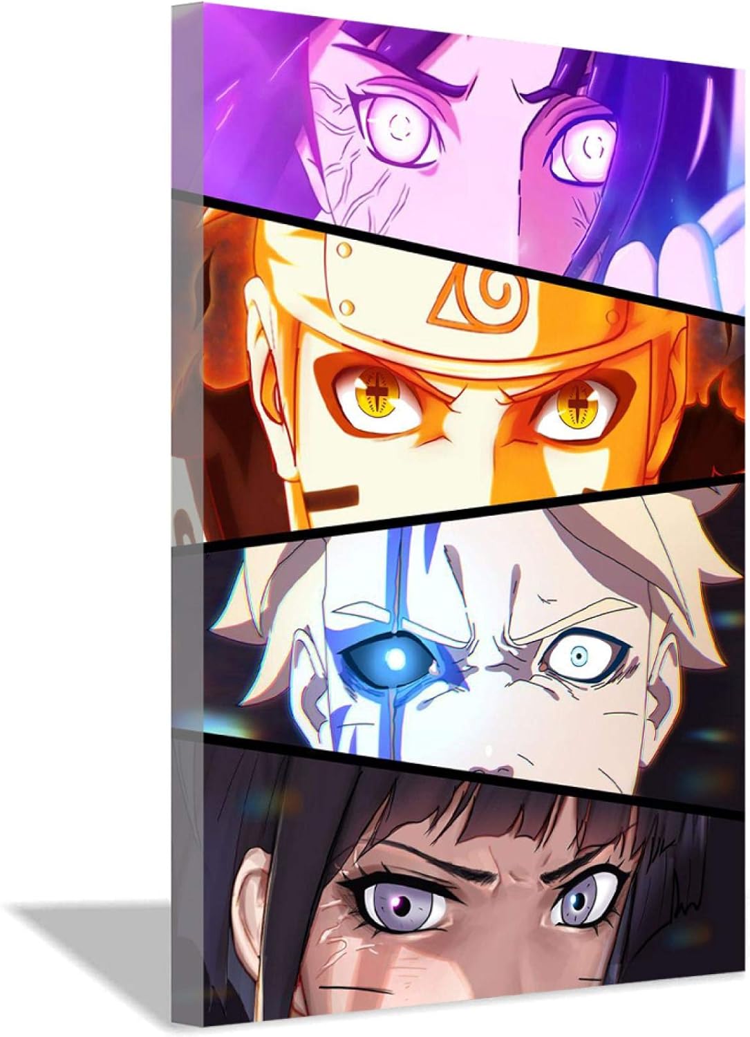 Amazon ナルトアニメうずまきナルトナルト家族の肖像画目油絵壁画キャンバスアートホームオフィスの装飾ナルトファンルームの装飾40x60cm 16x24inch フレームレス ウォールステッカー オンライン通販