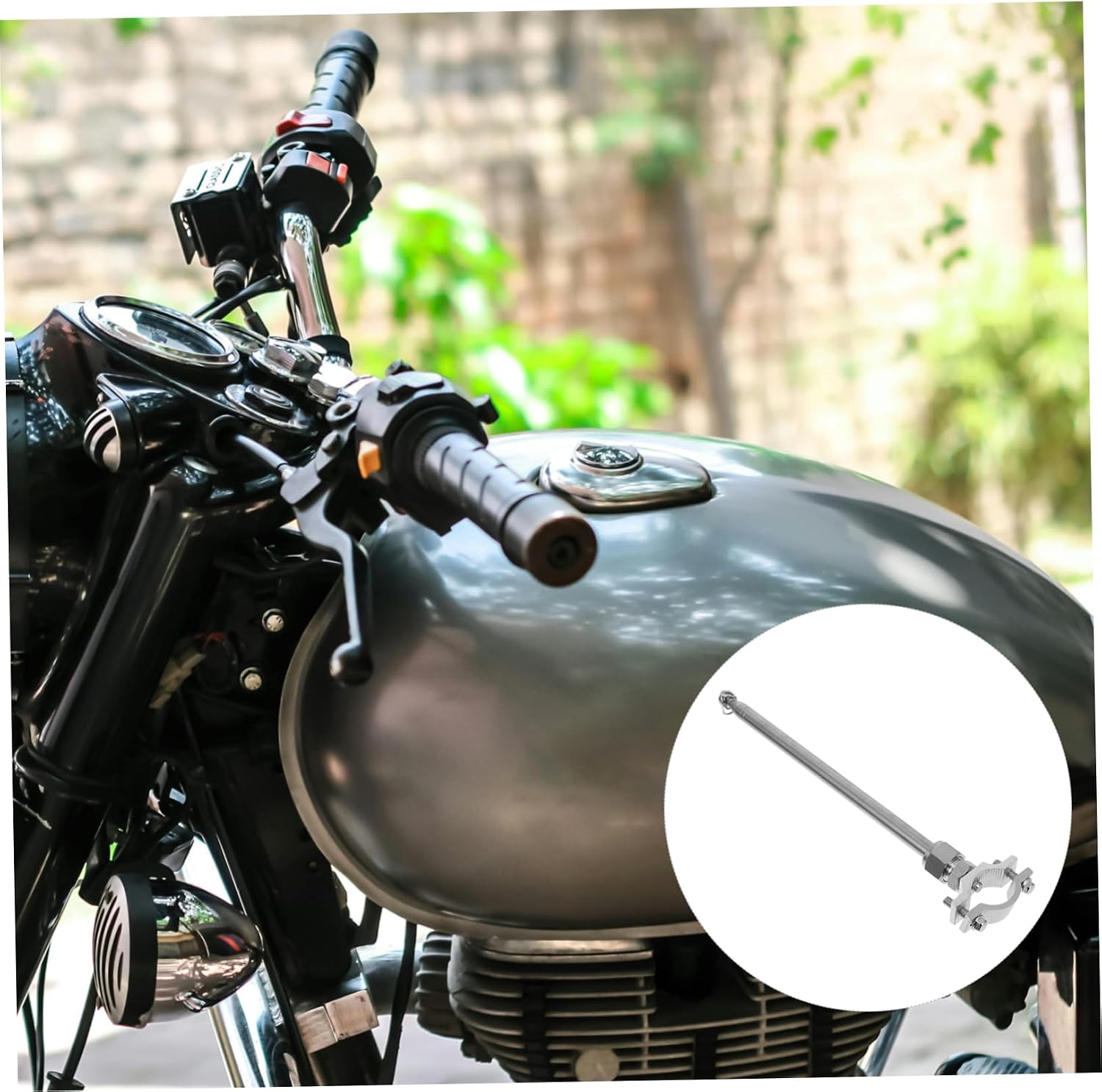 KESYOO Motorcycle Flag Pole Mount Universal Flag Holder Retractable Flagpole for Bike Easy Setup and Construction