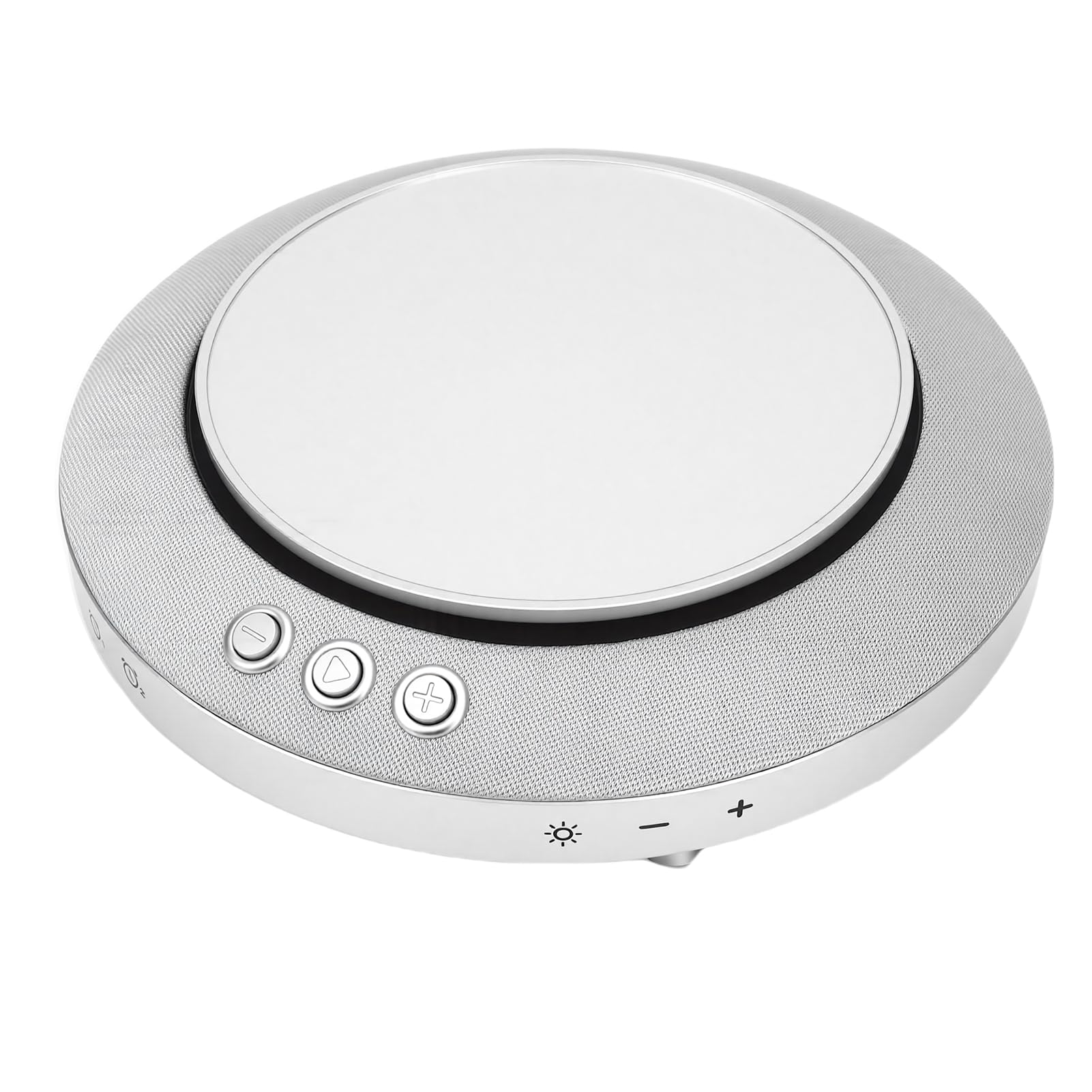 EMUKOEP 360°-Surround-Sound-Bluetooth-Lautsprecher mit Kabellosem Ladegerät, Visuelles Erlebnis, Hohe Leistung, Hervorragende Klangdetails für Zuhause, Schlafzimmer, Büro, 15 W Mittlerer Bass, 5 W