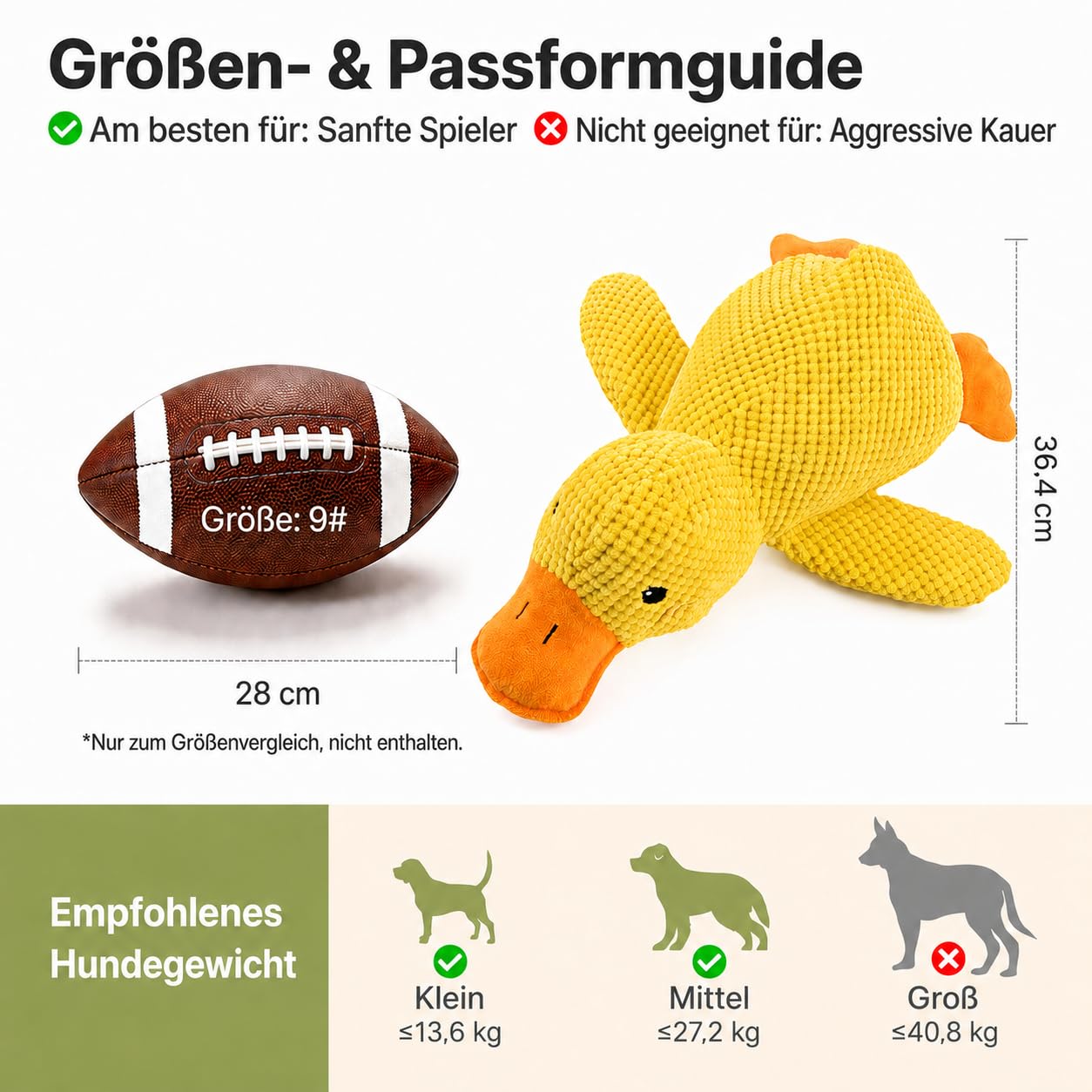 Potaroma Hundespielzeug für Hunde 2er Set, Ente & Blauer Elefant Quietschspielzeug mit Quietscher und Knisterpapier, weiches Plüschspielzeug und Hundekuscheltier für Welpen, kleine und mittlere Hunde