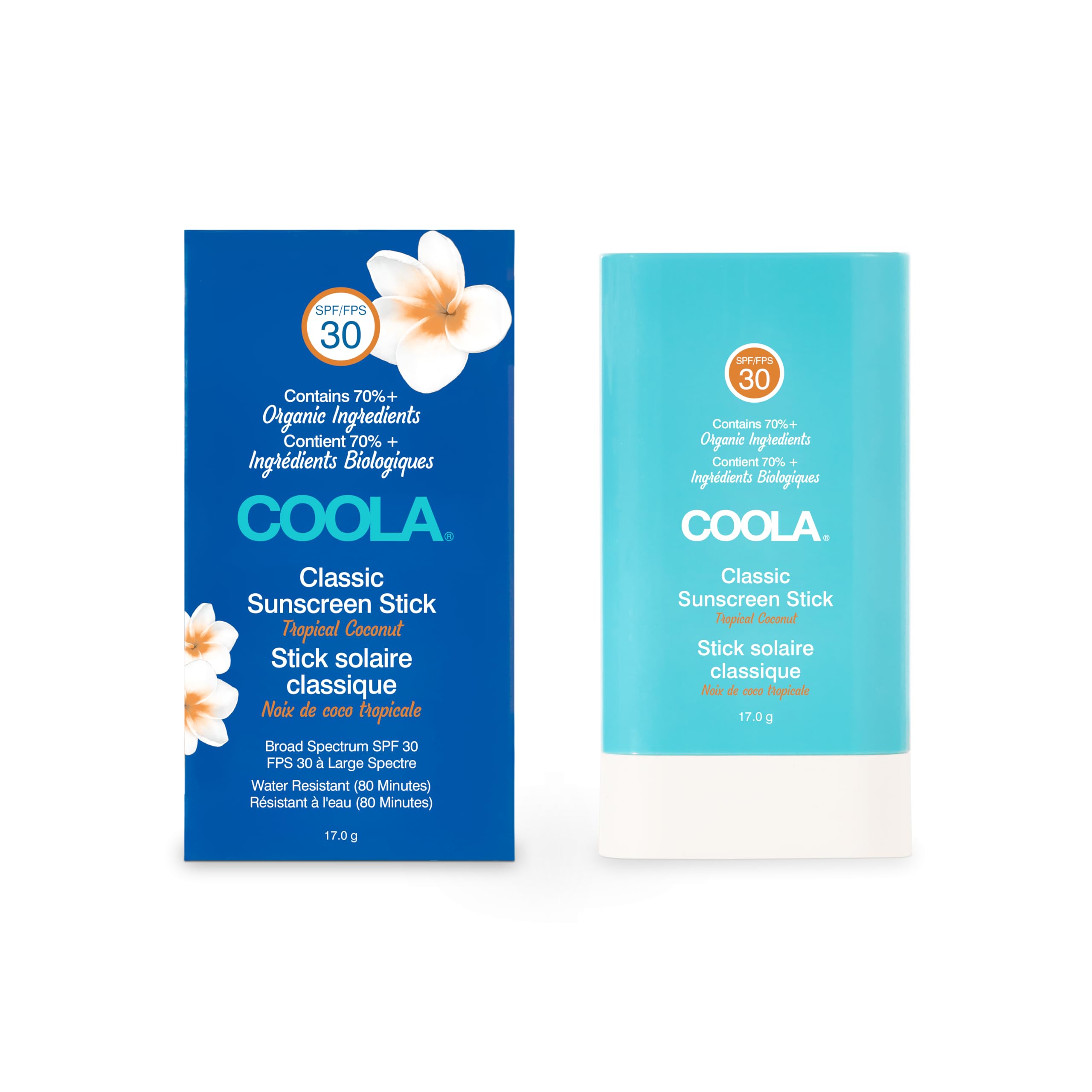Coola Unisex Misc Classic Organic Sunscreen Stick Spf30 Tropical Coconut 17G In