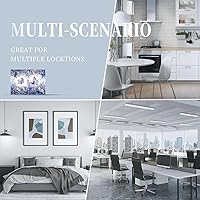 Vista 8 de Cubierta de interruptor de luz de 3 cuadrillas con diseño de flores azules púrpuras, cubierta de placa de pared de triple palanca, arbustos florales