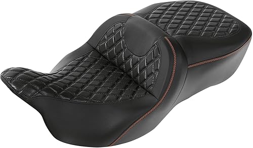 Miniatura 11 de C.C. RIDER Rider Respaldo Sissy Bar - Respaldo de Cuero Cómodo para el Conductor para Harley Davidson Touring y Tri Glide modelos 09-22