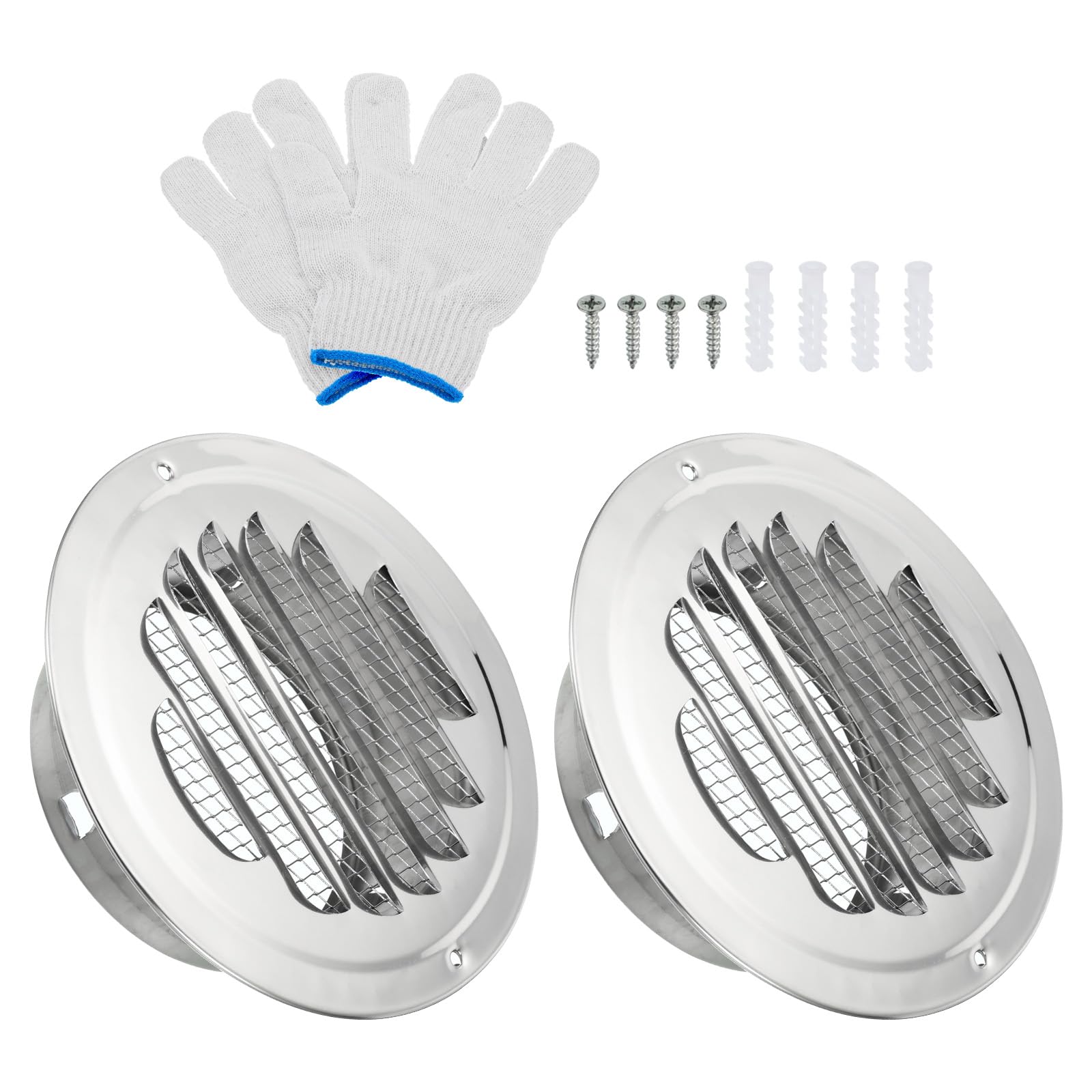 PATIKIL 4" Round Soffit Air Vents