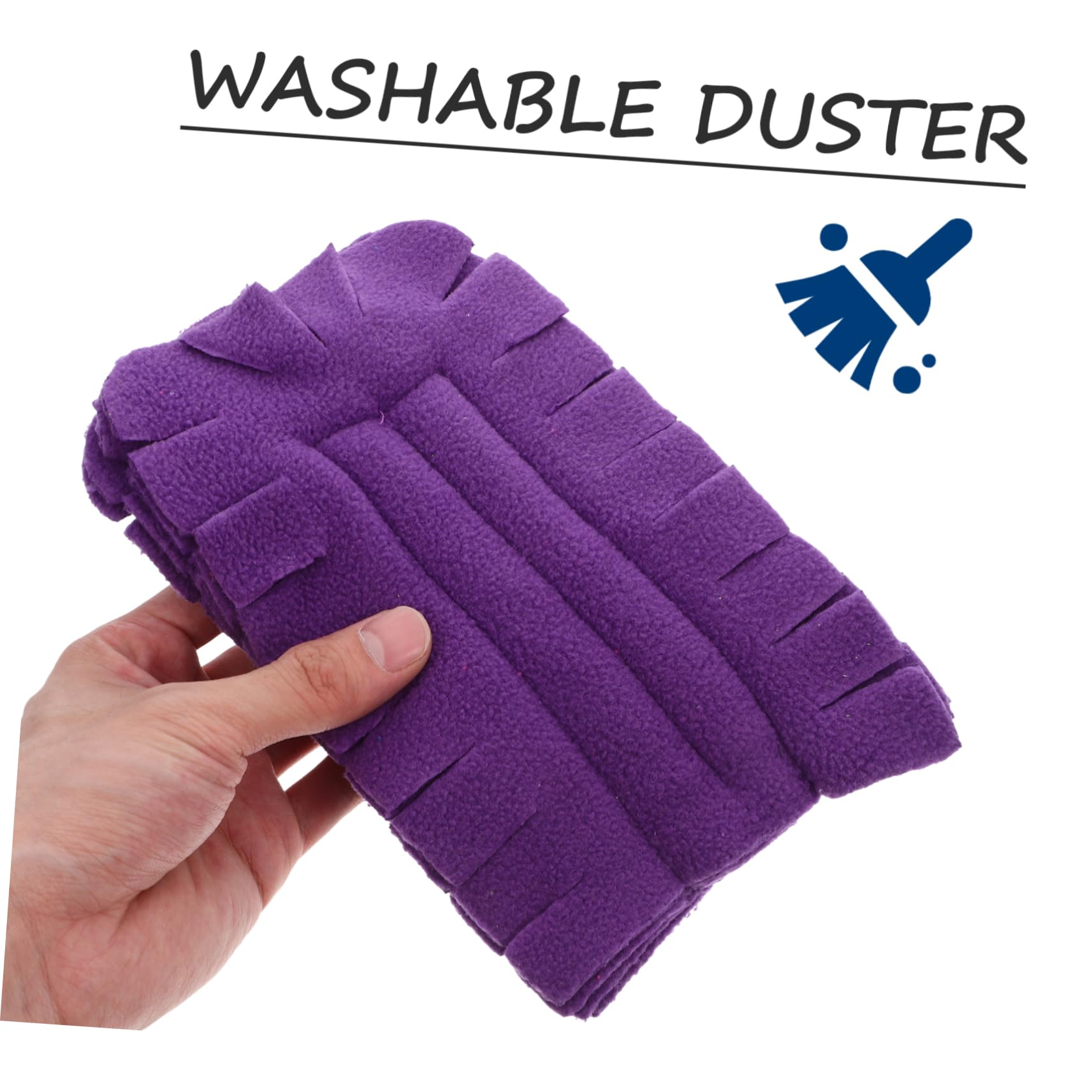 OUNONA 15piezas Recambios para Plumero Reutilizables y Lavables para Limpiar Ventiladores Ventanas y Pisos El Hogar Viene Morado