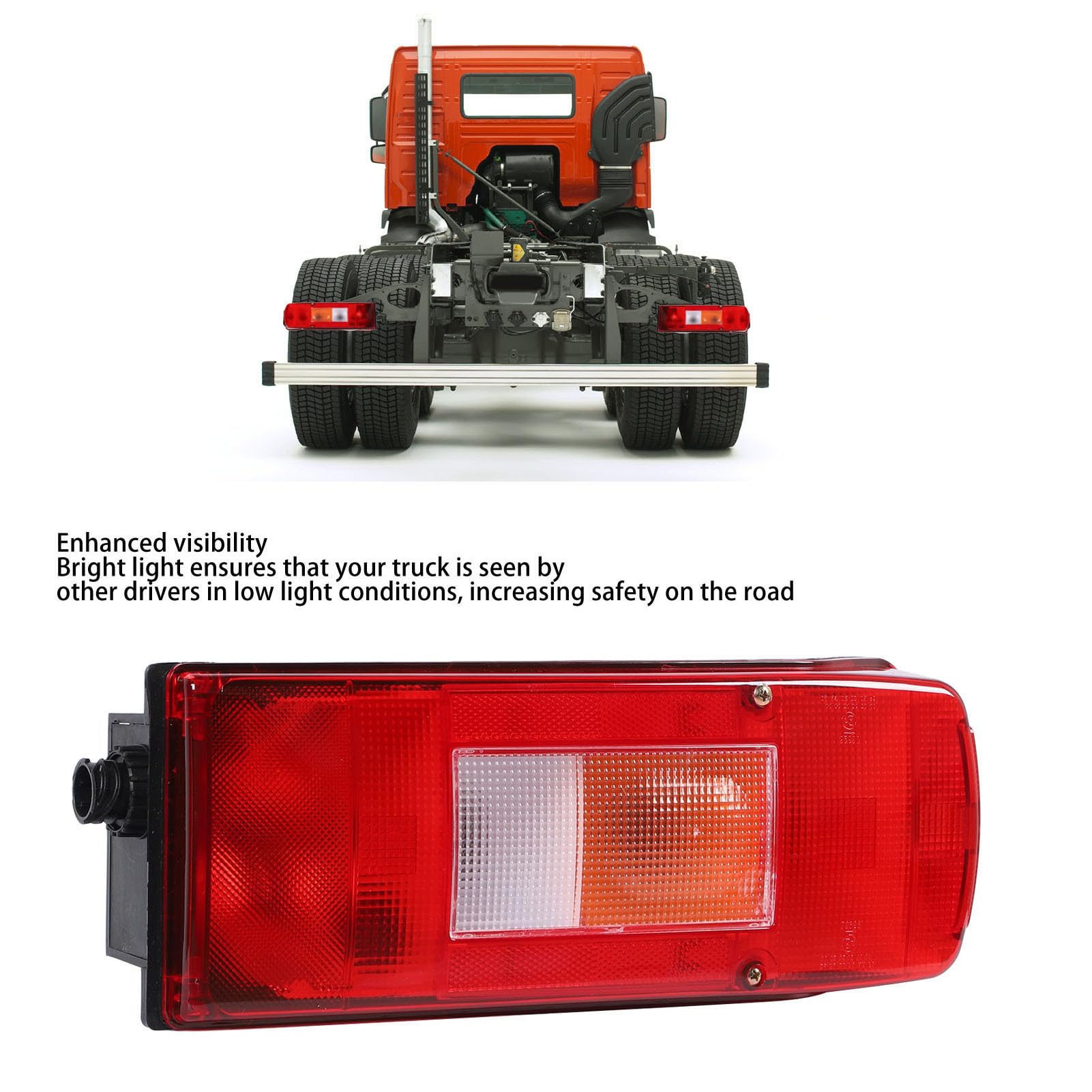 Hochhelles LKW-Rücklicht, Rotes Gehäuse, Rücklicht, Bremslicht für FH12, FH16, FM9, FM12 ab 2002 (Rechts: 20507624, 20892384, 21097448, 20425729)