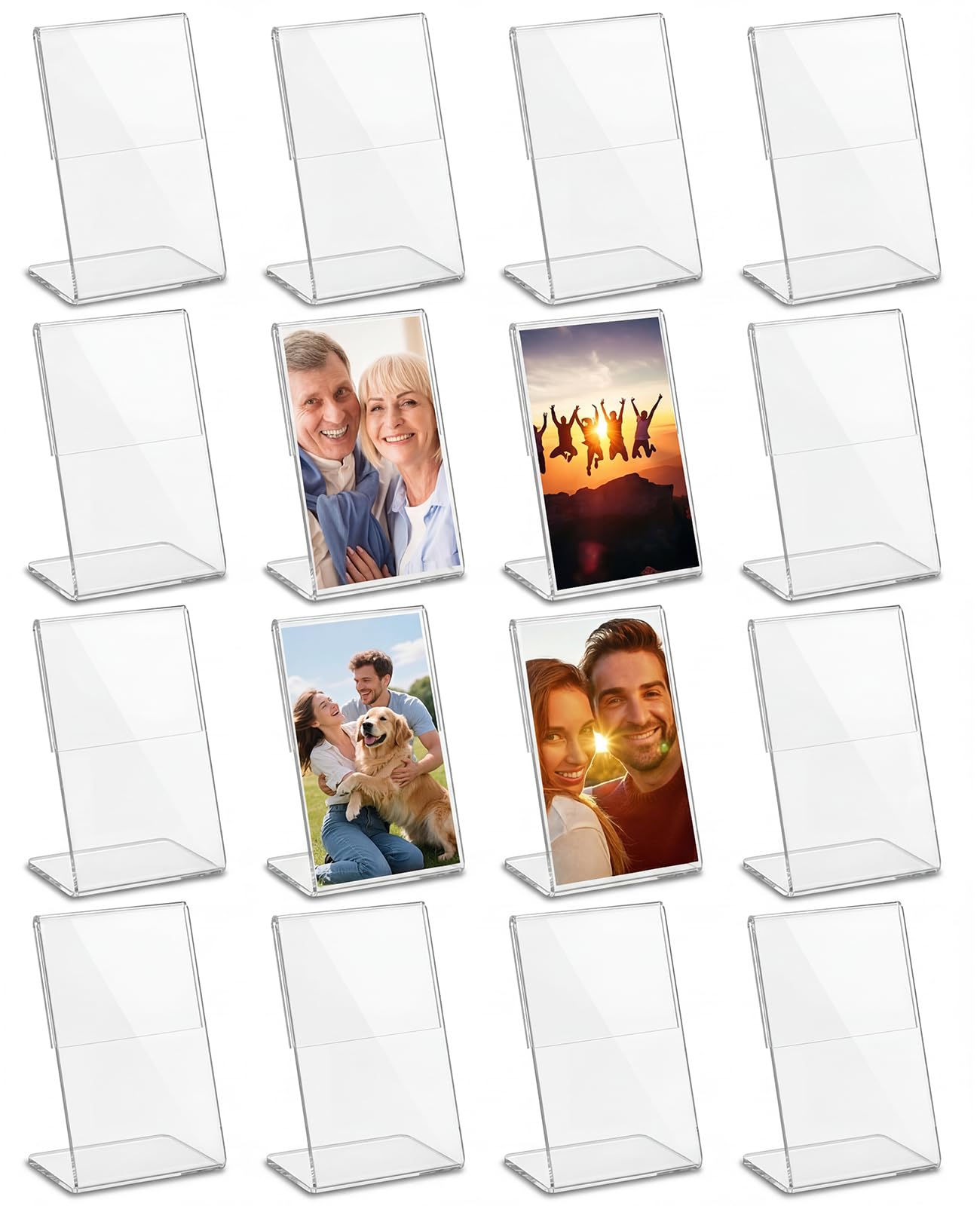 Photo 1 of Geyynow 16 Pack 2x3 Acrylic Picture Frames