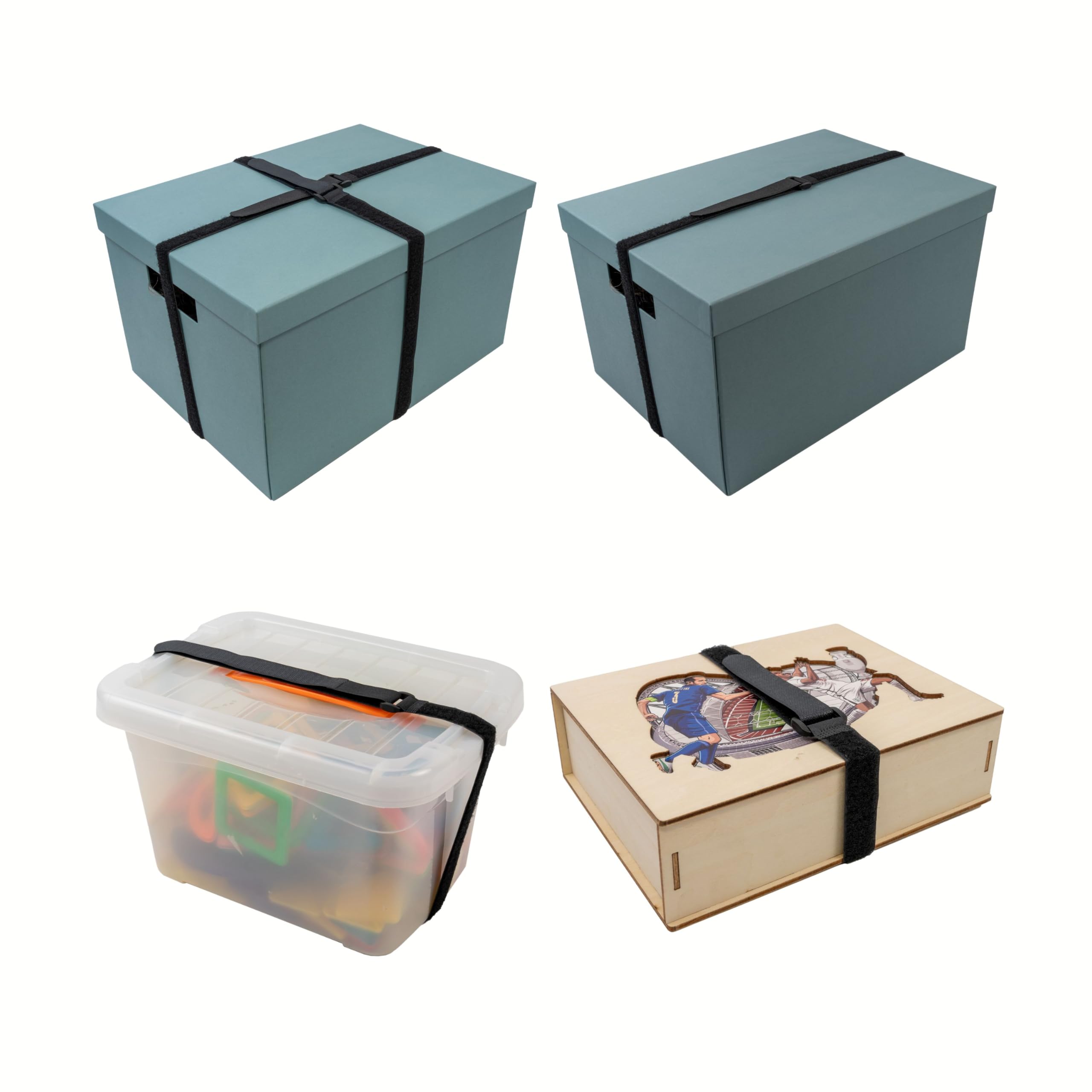 Fascette Nylon Riutilizzabili per Organizzazione Cavi, con Fibbia, 10 pz, L. 30 x H. 2 cm, Nero, in Nylon, Robusta Cinghia a Strappo, Fascetta Fermacavi Riutilizzabile, Fascette cavi