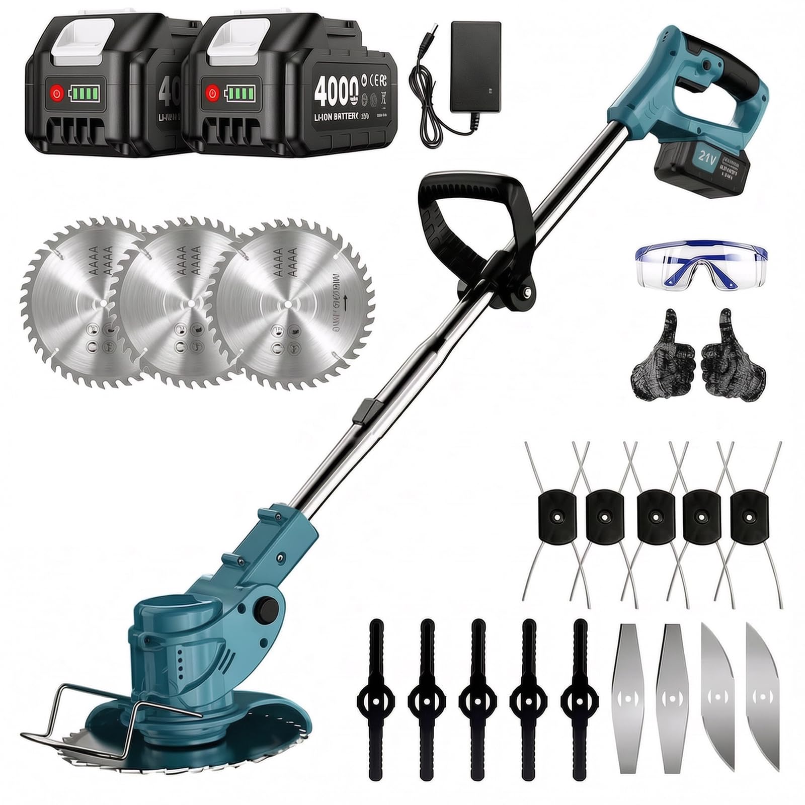 草刈り機 充電式 21v BL電池互換長持ち2個4AhバッテリーLED残量表示付 Amazon.co.jp: ICEHAIL 草刈り機 充電式 21v BL電池互換【2026超長持ち