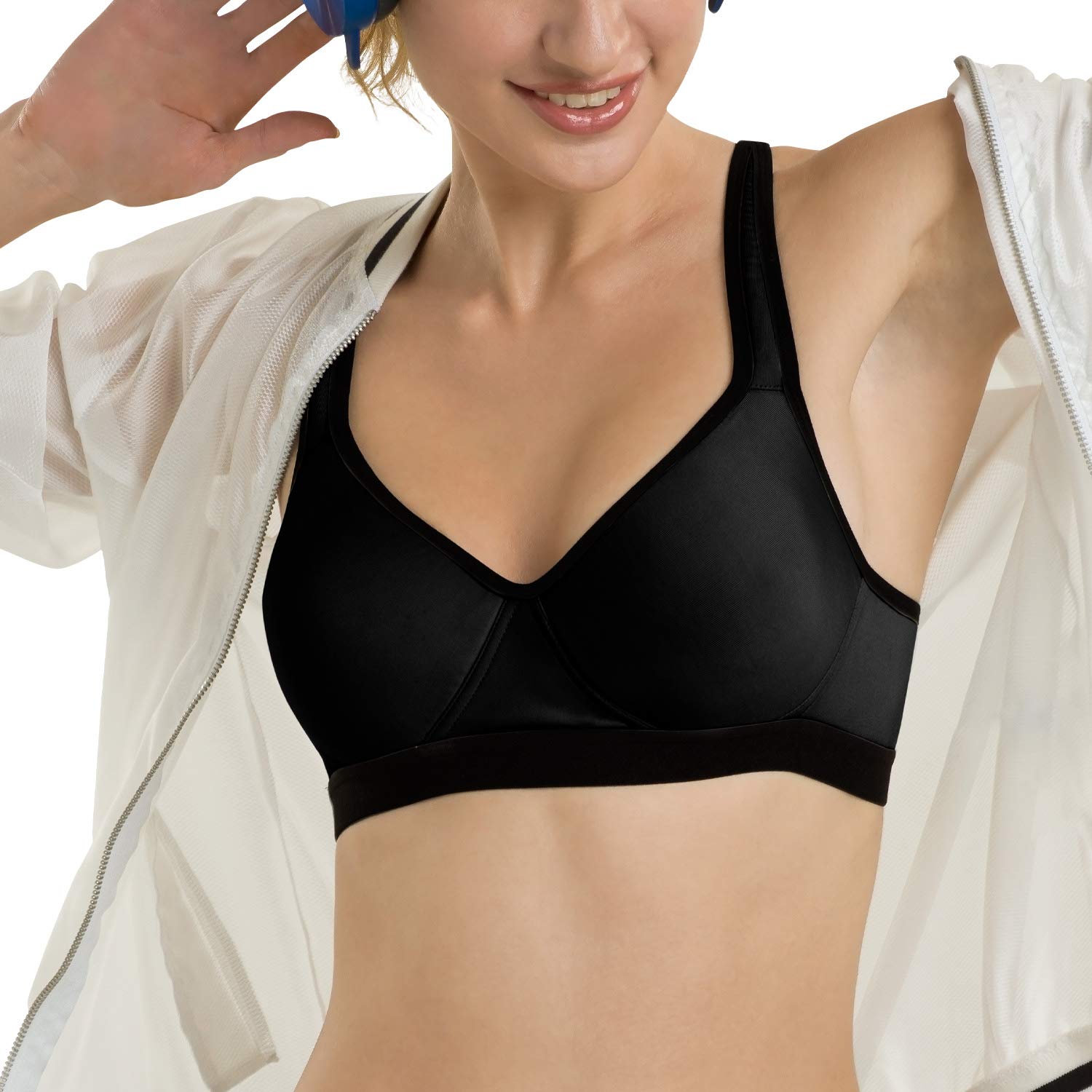 tweens Lite Wite Women's Lightly Padded Full Coverage Sports Bra-picture-29