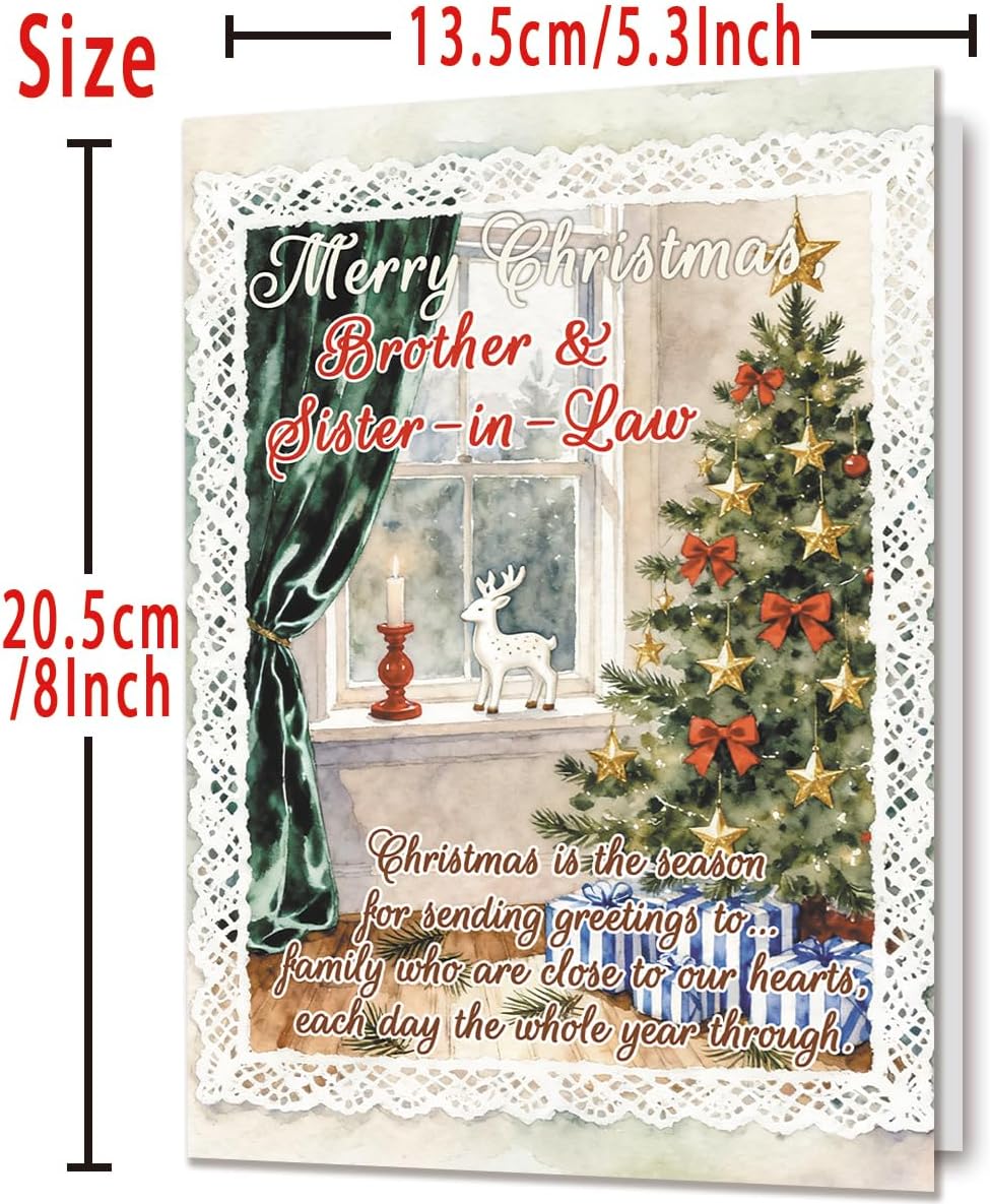 Christmas Card for Brother and Sister in law | Funny Christmas Cards for Family - Image 3