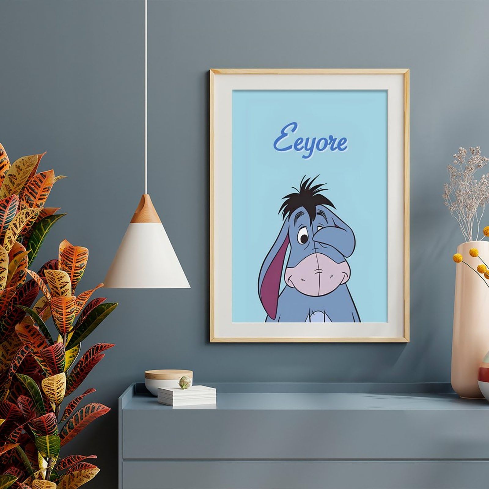 ディズニークラシックアートポスター　イーヨー Amazon｜くまのプーさん イーヨー ポスター 絵画 インテリア 壁紙用