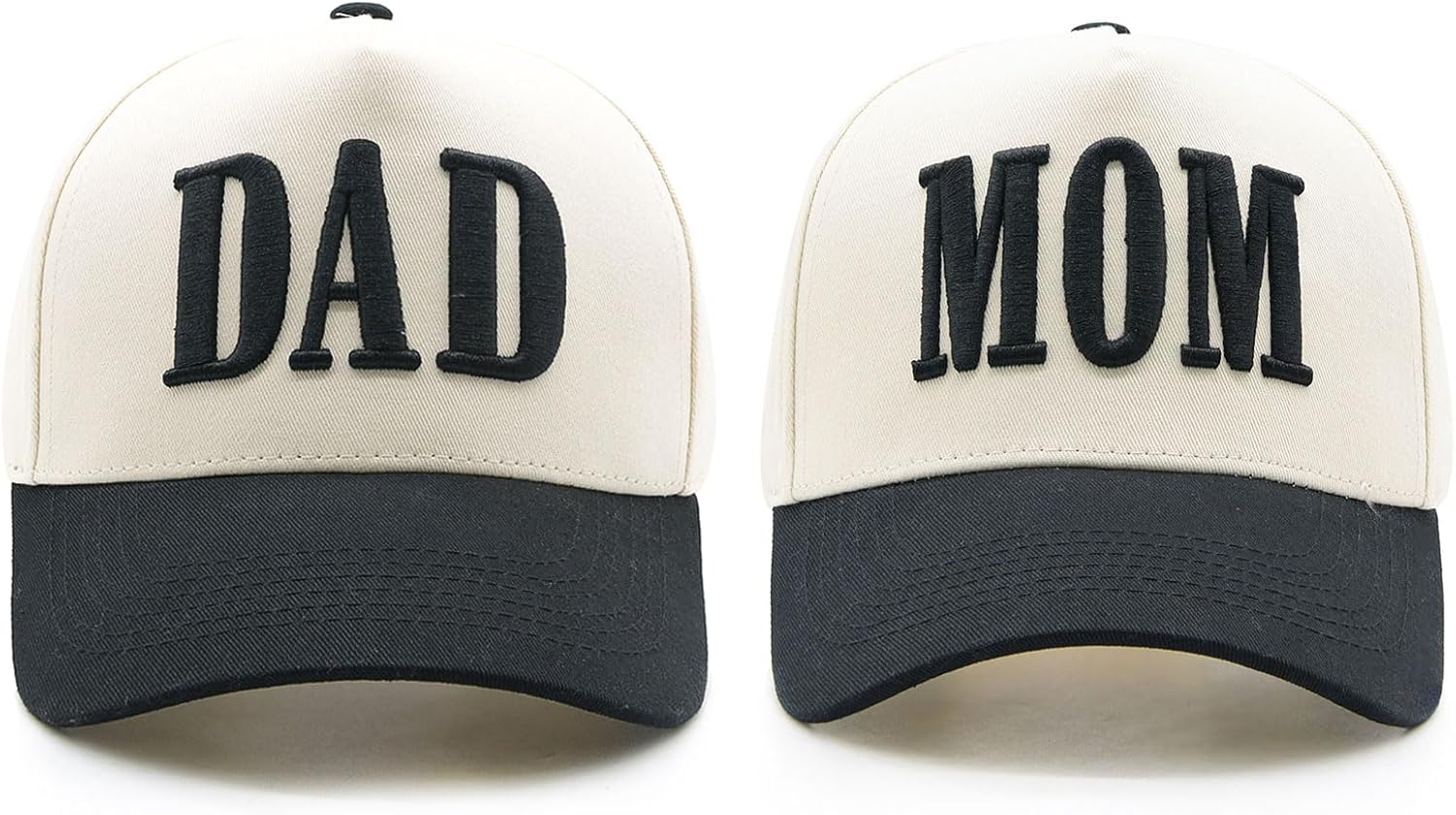 Mom and Dad Hats, Embroidered Trucker hat for Men Women, Trendy Baseball Cap New Parents Gifts for Couples