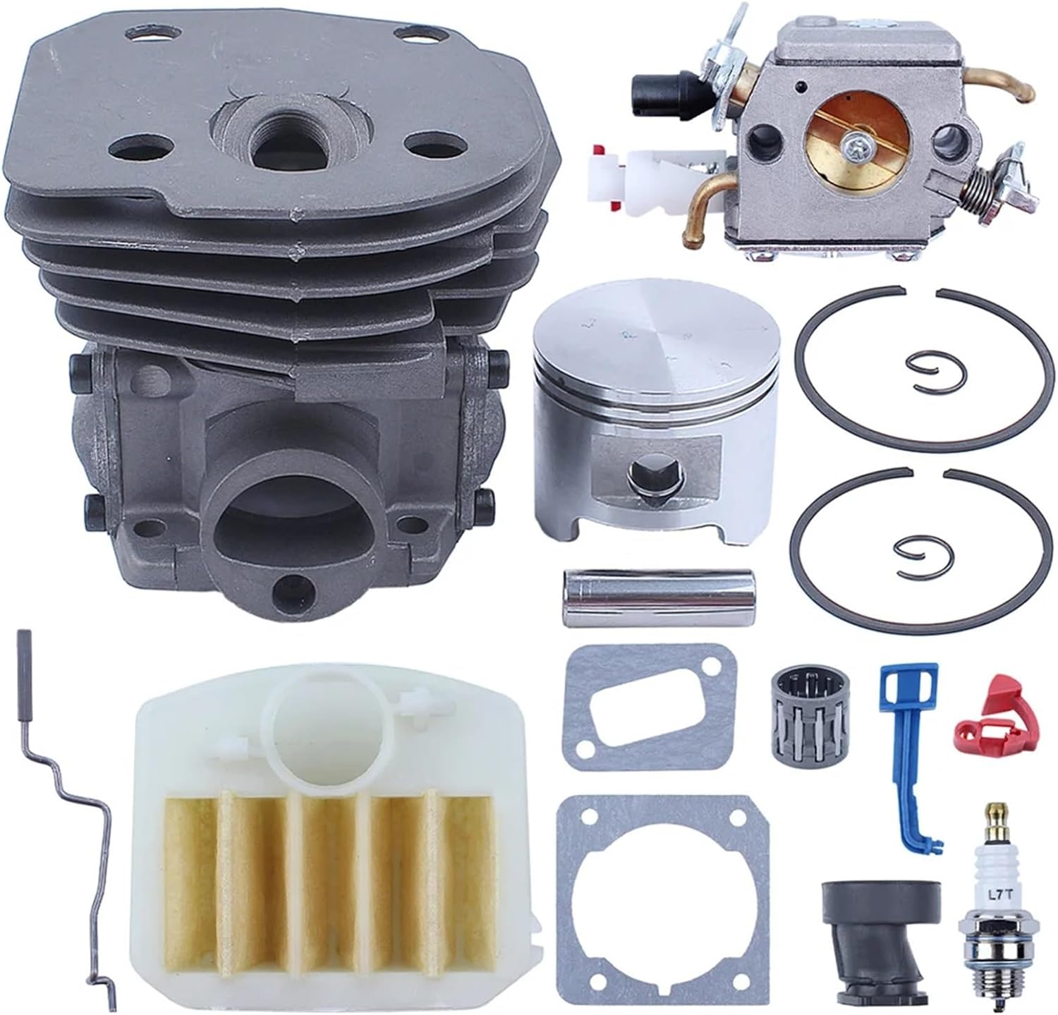 ビッグボア 45 ミリメートルシリンダーピストンキットハスクバーナ 353 351 350 346 346Xp 345 340 チェ 45mm  シリンダー ヘッド ピストン エア フィルター スイッチ エンジン キット Husqvarna 353 351 350 3 45mm シリンダーピストン  排気マフラーエアフィルターキット ... ビッグボア 45 ミリメートルシリンダーピストンキットハスクバーナ 353 351 350 346 346Xp 345 340 チェ