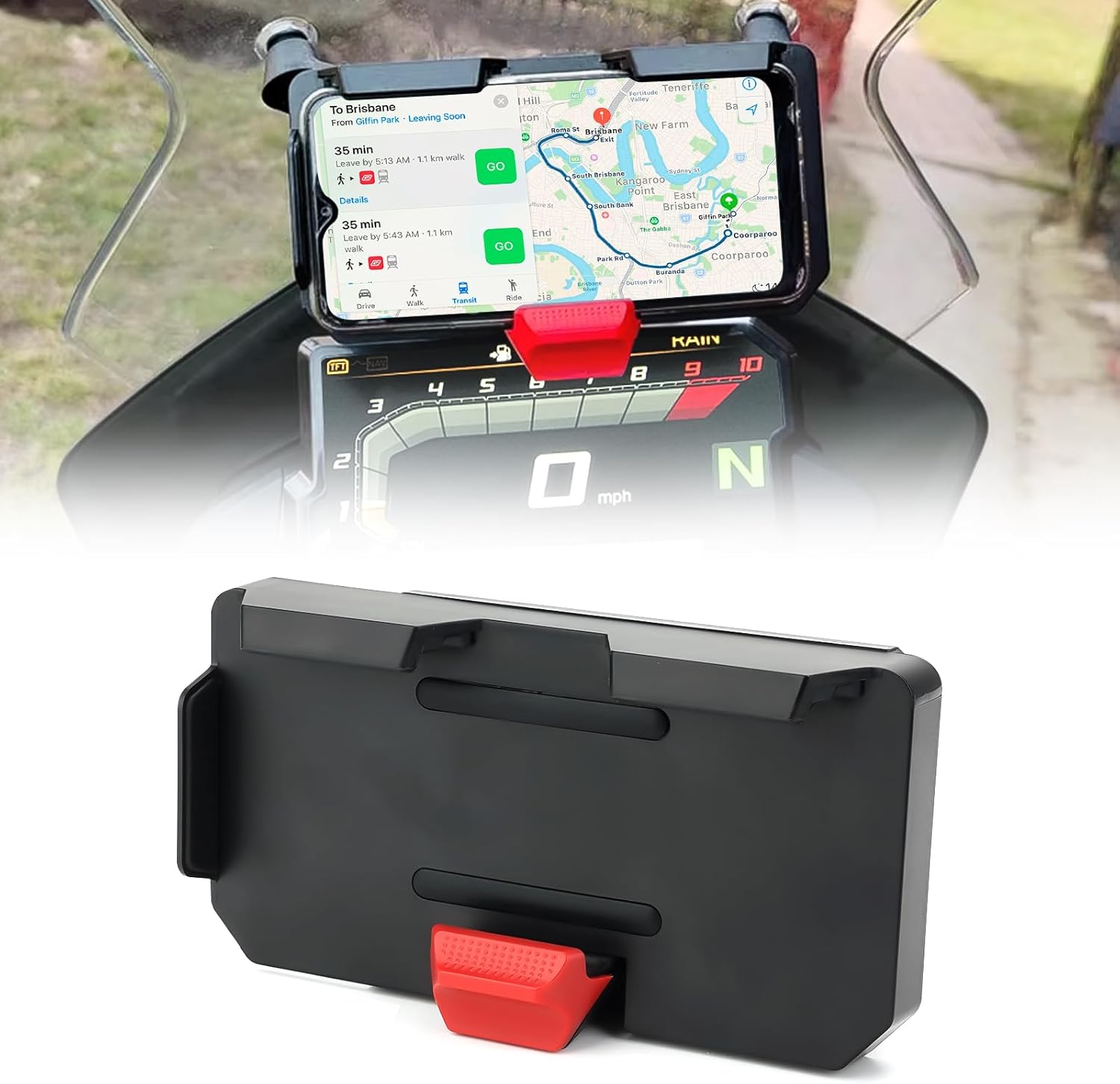 GPS Mobile Phone Motorcycle Navigation Bracket Wireless Charging Support with Two USB for BMW R1300GS R1200GS ADV R1250GS CRF1000L S1000XR F900R F900XR F850GS F800GS F750GS F700GS