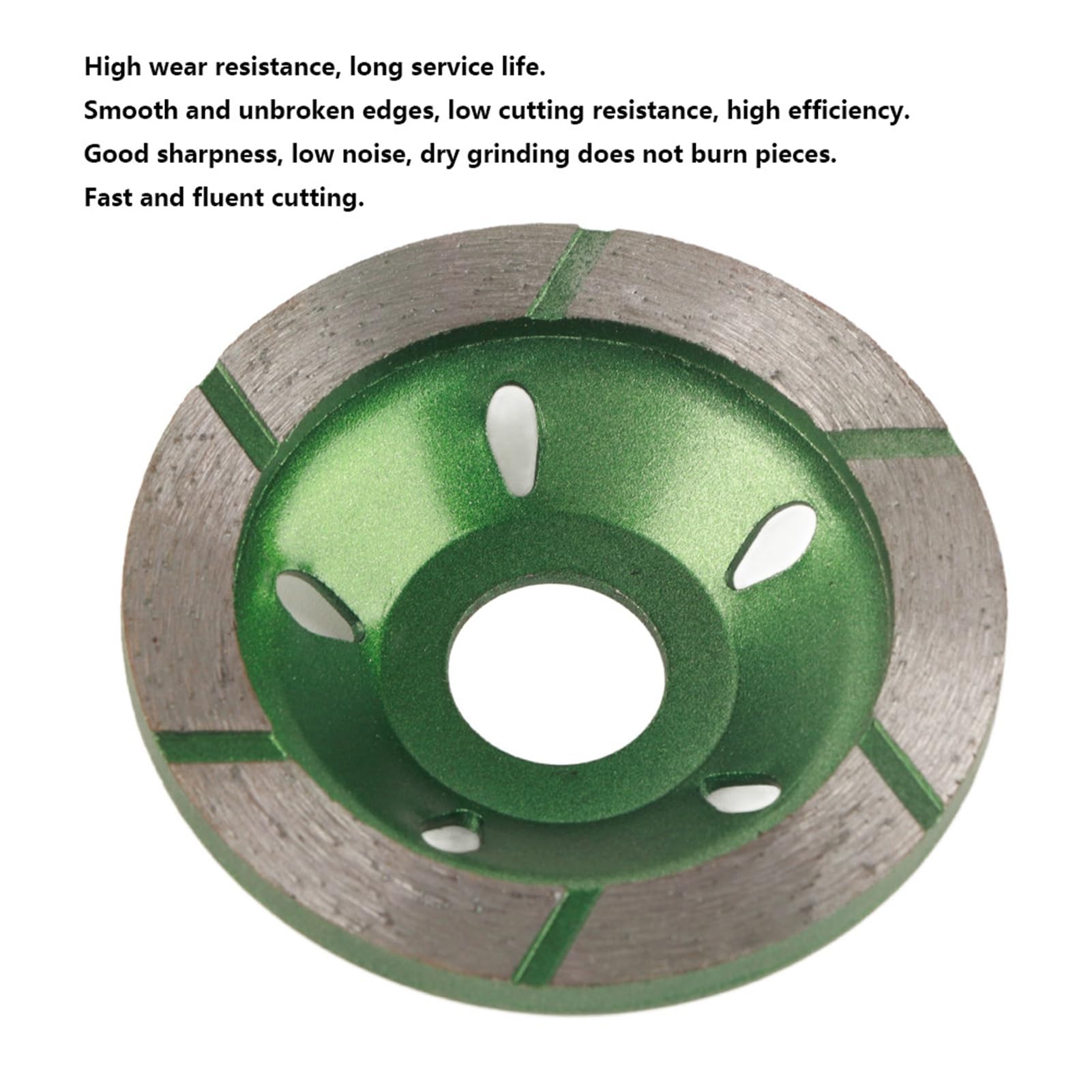 Concrete Grinding Wheel, 80mm Grinding Wheel Cup Disc, Wheel Cup Cutting Disc, Angle Grinder Wheels for Concrete Marble Granite(Green)