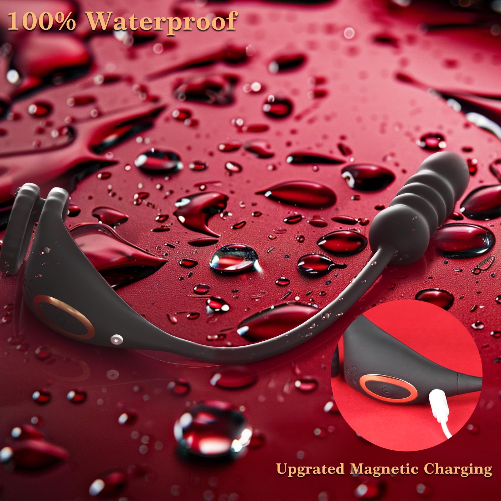 Thrusting Massaggiatori Prostata con Anelli per Uomo e Coppia, Vibratore Sex Toys per Stimolare il Anali Uomo, Medical Silicone Penis Ring con 9+9 Modalità, Morbido ed Elastico, Durevole (YDL-013)