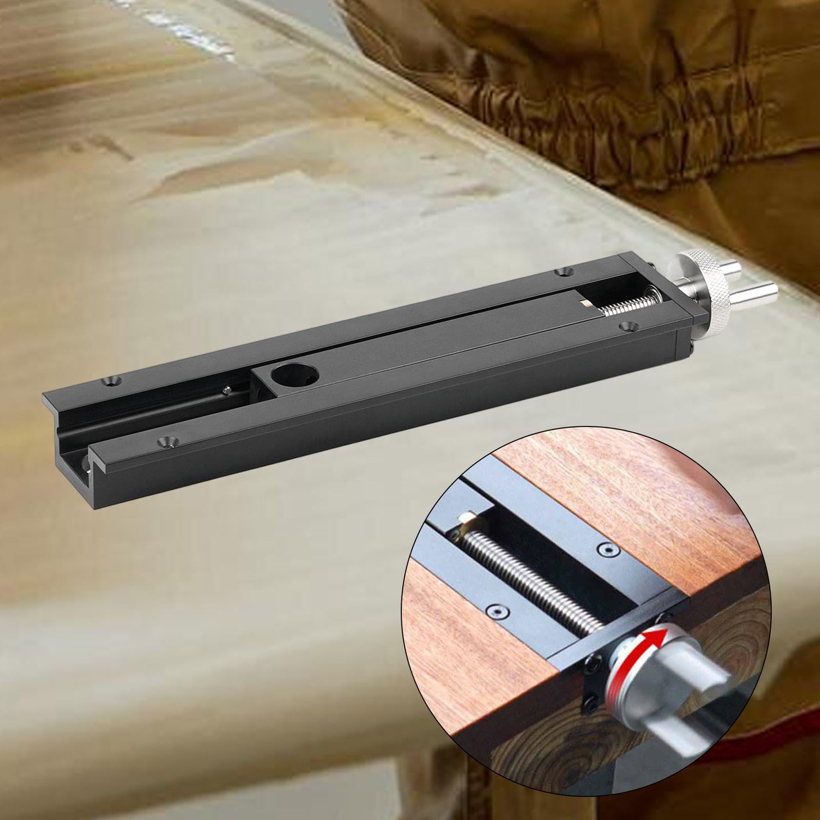 Colcolo Tornillo de banco para carpintería, accesorio de tornillo de banco de inercia, herramienta de carpintero, abrazadera ajustable, de de mesa para el, Style a