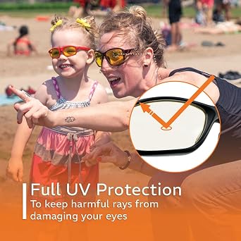 NoIR Low Vision Sunglasses, Lightweight Glasses with Full UV Protection