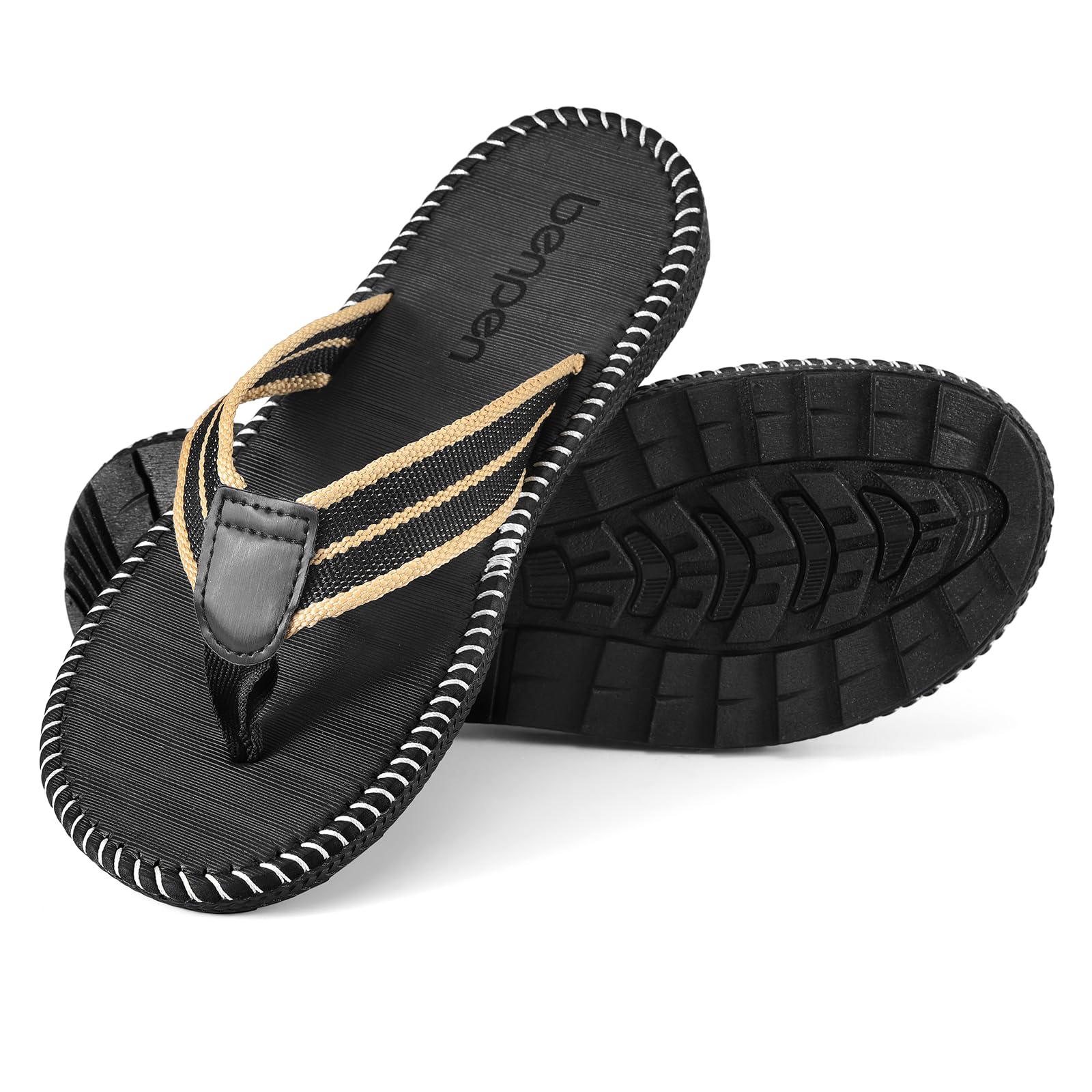 benpenThong Sandals:Comfort Arch Support Non-Slip Men's Flip Flops, Beach Surfing Sports Pool Shower Slippers Summer Holiday Essential, Men's Flip Flops for Indoor Outdoor Travel