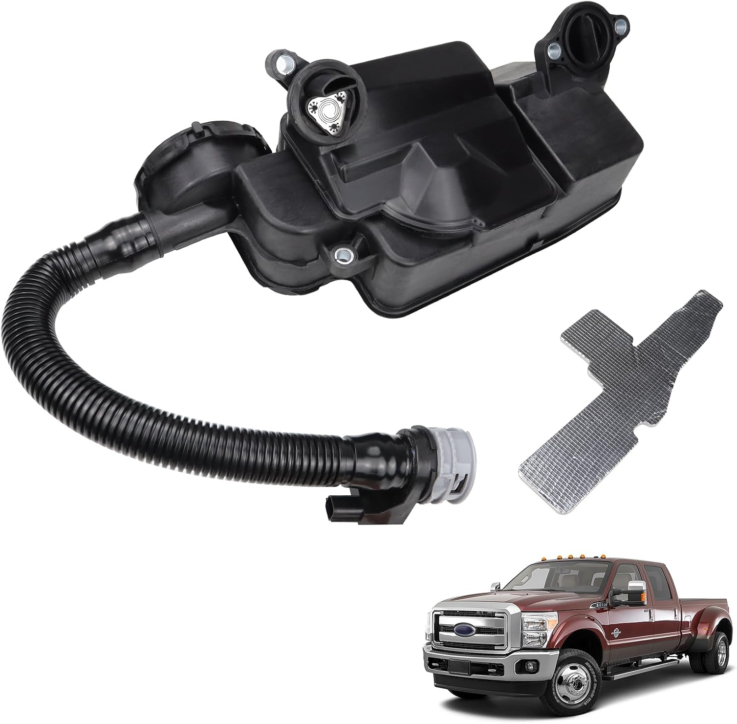 Diesel PCV CCV Oil Separator Assy Compatible with Ford F250