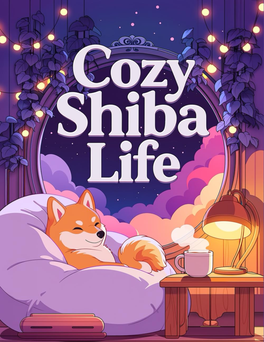 Cozy Shiba Life Coloring Book: Relaxing Lo-Fi Anime Aesthetic Activity Book for Adults and Teens - Mindfulness and Stress Relief with Cute Shiba Inu Scenes