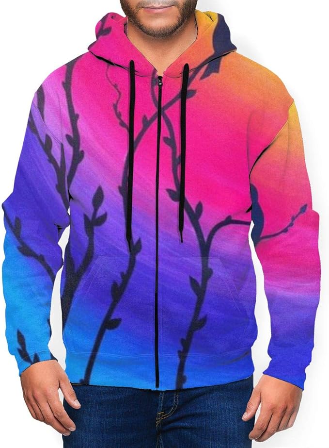 Men's Hoodie Beautiful Sunset Heavy Blend Fleece Hooded