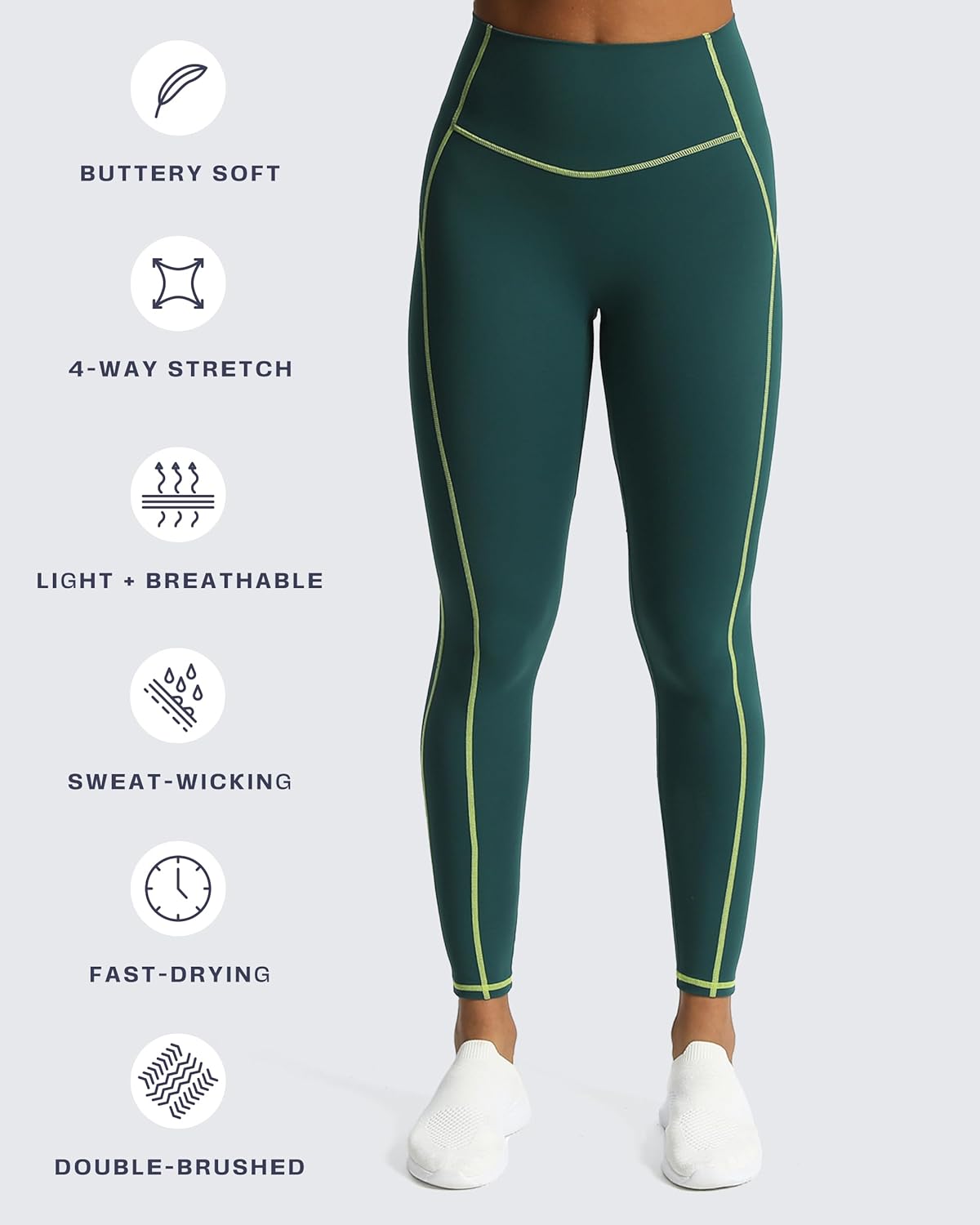 Aoxjox Workout Leggings for Women High Waisted Lexi Lined Exercise Athletic Gym Fitness Yoga Pants 26" - Image 4