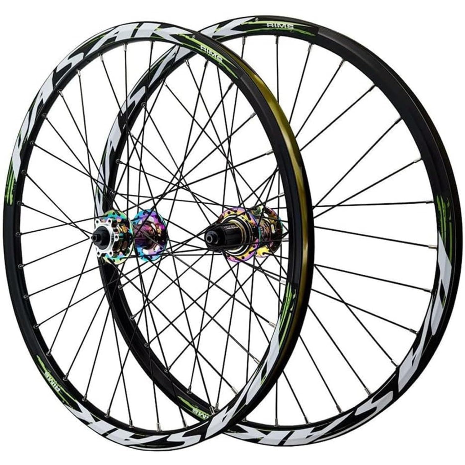 Koło Roweru Szosowego Hybrydowa Obręcz Rowerowa Ze Stopu Aluminium Podwójnymi Ściankami,Hamulec Tarczowy Kompatybilny Zestaw Kół Przednich Tylnych Do Roweru Górskiego 7/8/9/10/11