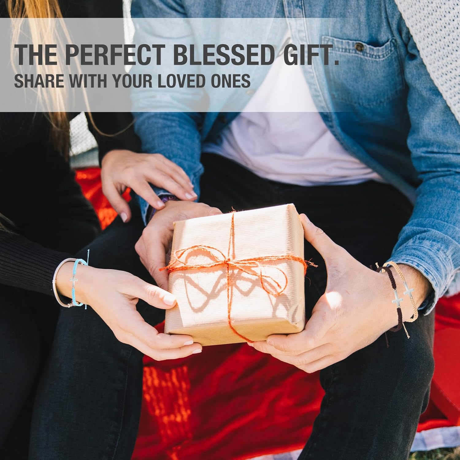 Christian Valentines Day Gift Cross Faith Bracelets Bulk, 6 Pcs Jesus Religious Braided Clay Beaded Bracelets, Elastic Adjustable Bracelet Jewelry Gift for Easter,Christmas,Baptism,Back to School,VBS - Image 6