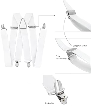 Axy Bretelle Da Uomo A Forma Di X Con Set Di Papillon - Foto 9