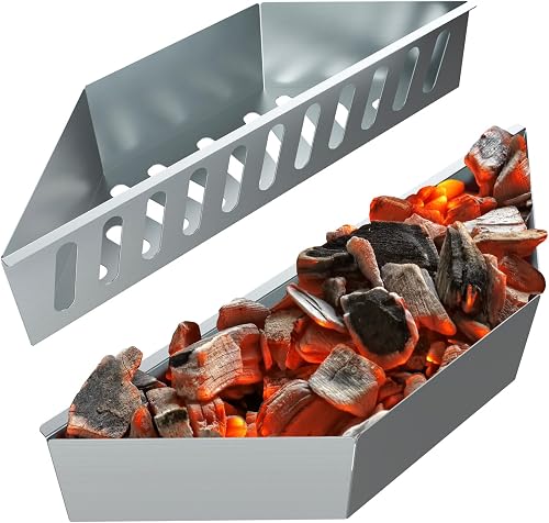 BBQCuker Charcoal Basket,Set of 2 Charcoal Tray for 22/26'' Weber Charcoal Grills, Charcoal Holder for Charcoal Grill Accessory
