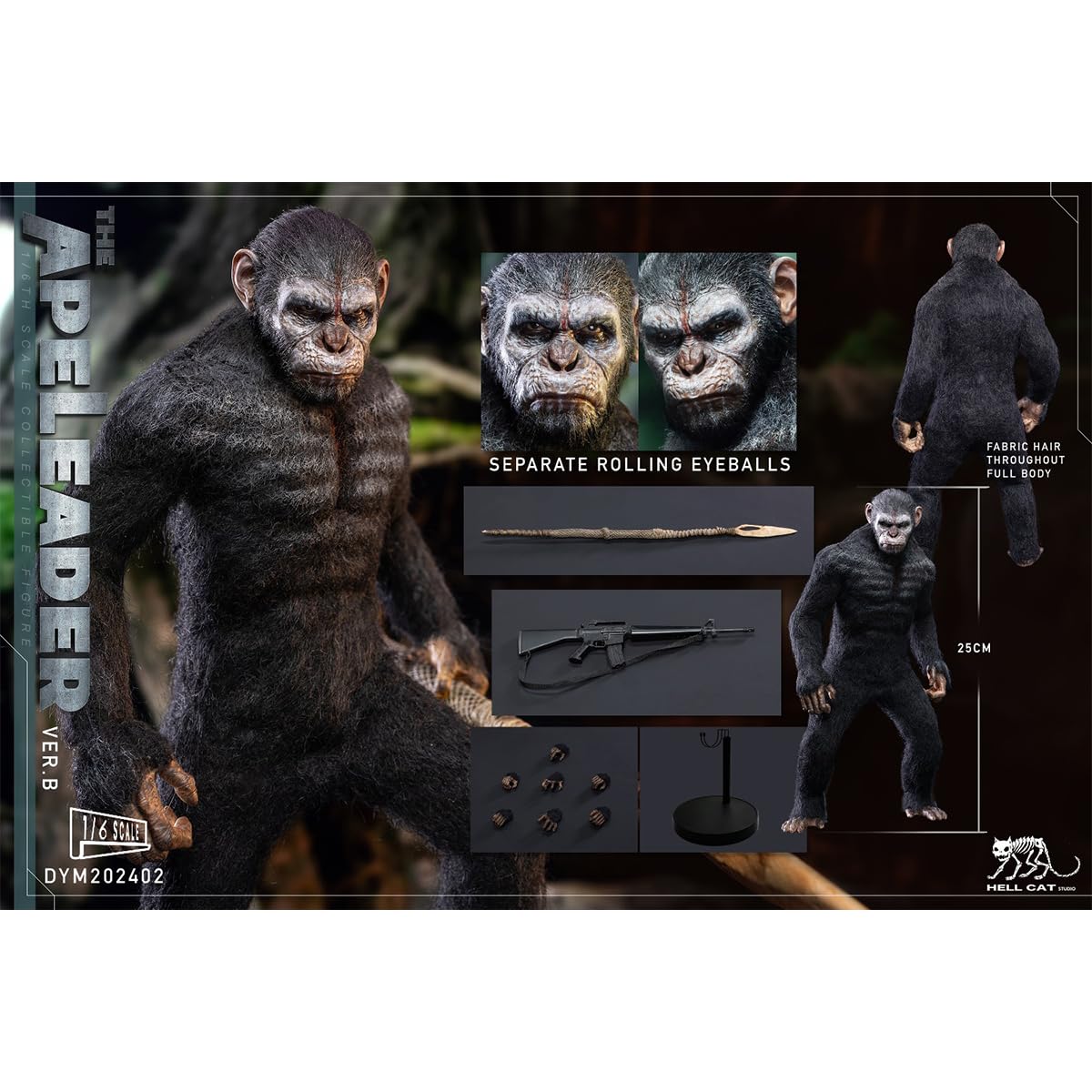 HiPlay Hellcat 1/6 Ape Leader DYM202402B Action Figures : Amazon