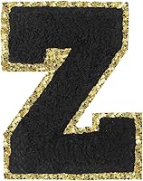 Vista 108 de SPRT - Parches de letras de chenilla universitaria con purpurina, parche de letras blancas para planchar con letras del alfabeto para disfraz