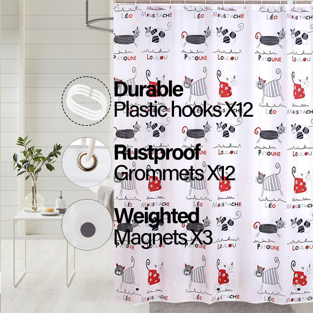 Ebern Designs Doublure De Rideau De Douche En Vinyle Paris Cassius PEVA 4G - Wayfair Canada