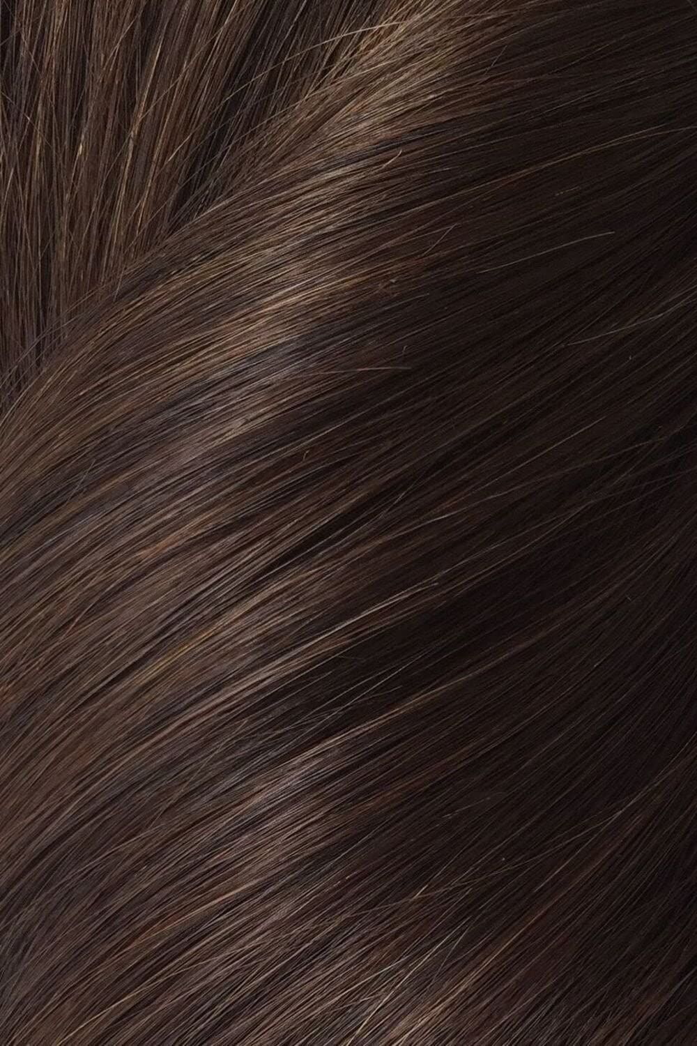 Deluxe Clip In Human Remy Hair Extensions 20+ Shades - 18/20" (20", Cocoa)