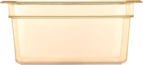 Miniatura 2 de Carlisle FoodService Products 10422B13 StorPlus - Sartén para alimentos de alto calor, 6 pulgadas de profundidad, tamaño medio, ámbar